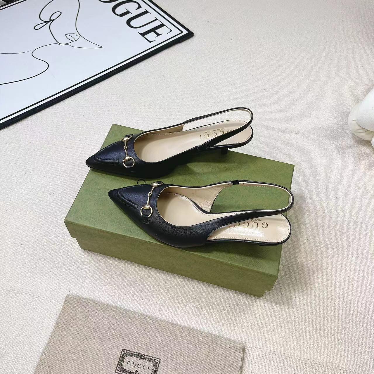 Gucci Women's Horsebit Slingback Pump - EUR FASHION