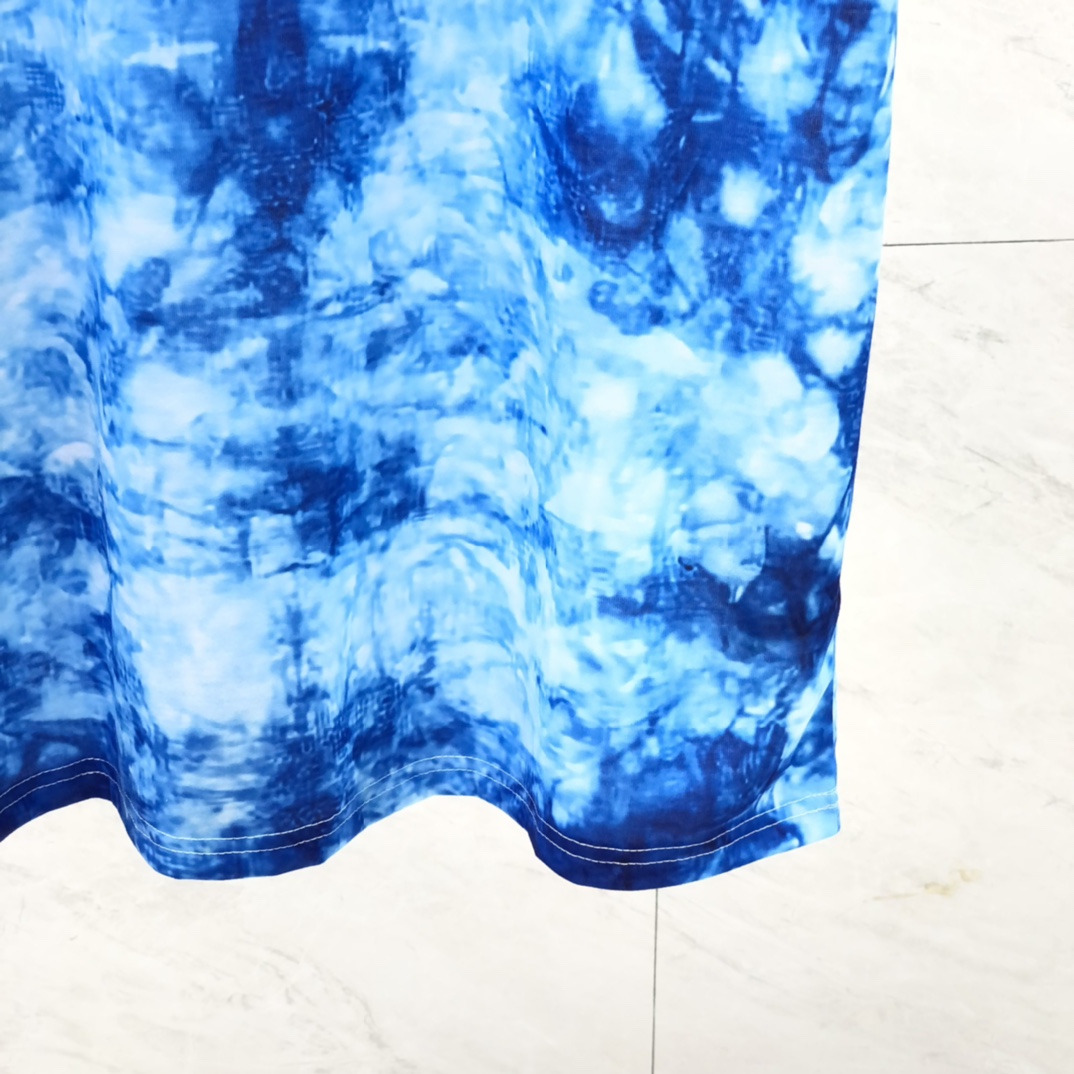 Gallery Dept. Tie-Dyed Logo-Print Cotton T-Shirt  - EUR FASHION