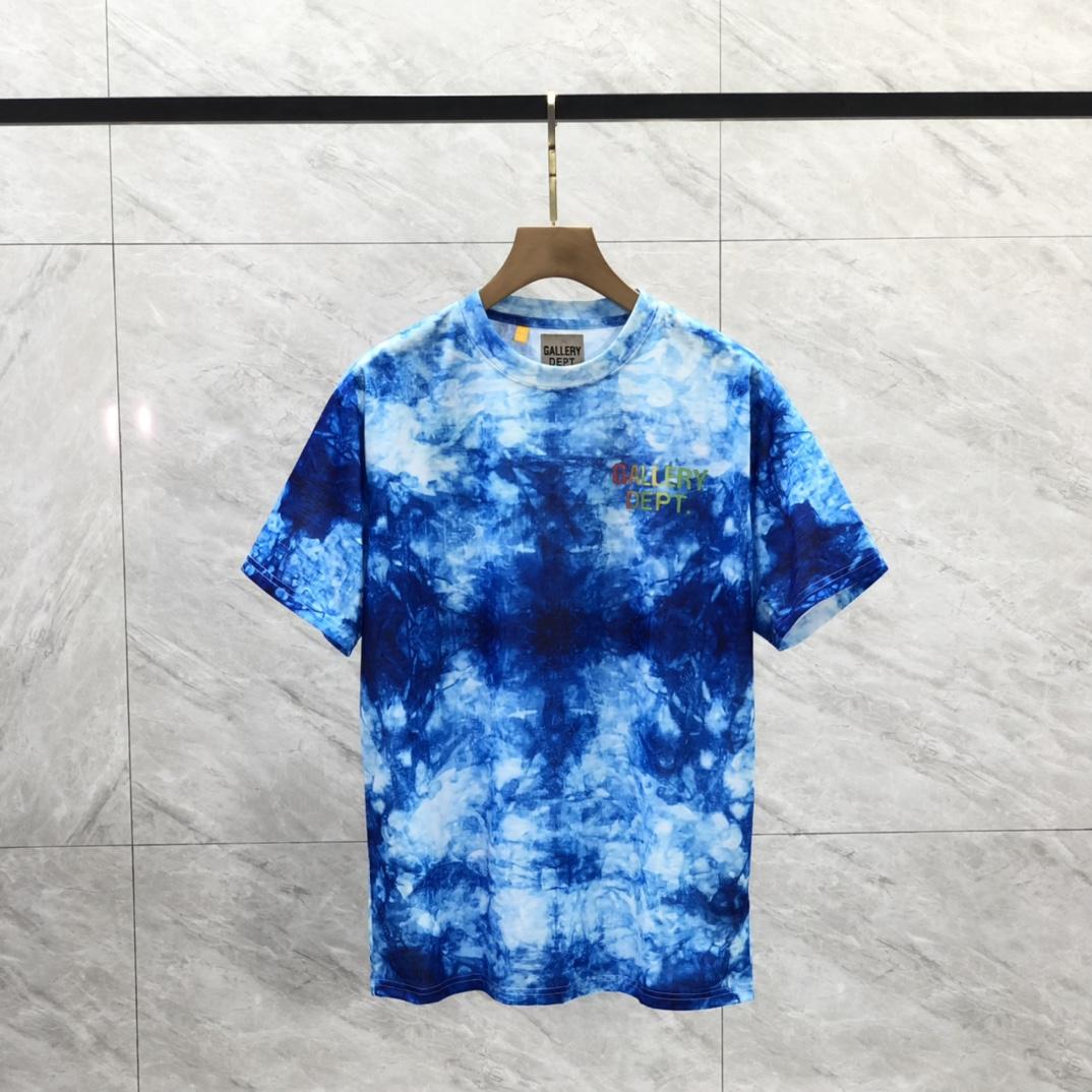 Gallery Dept. Tie-Dyed Logo-Print Cotton T-Shirt  - EUR FASHION