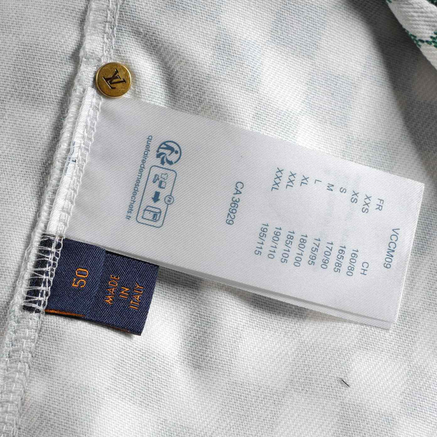 Louis Vuitton Light Damier Denim Overshirt   1AFHUO - EUR FASHION