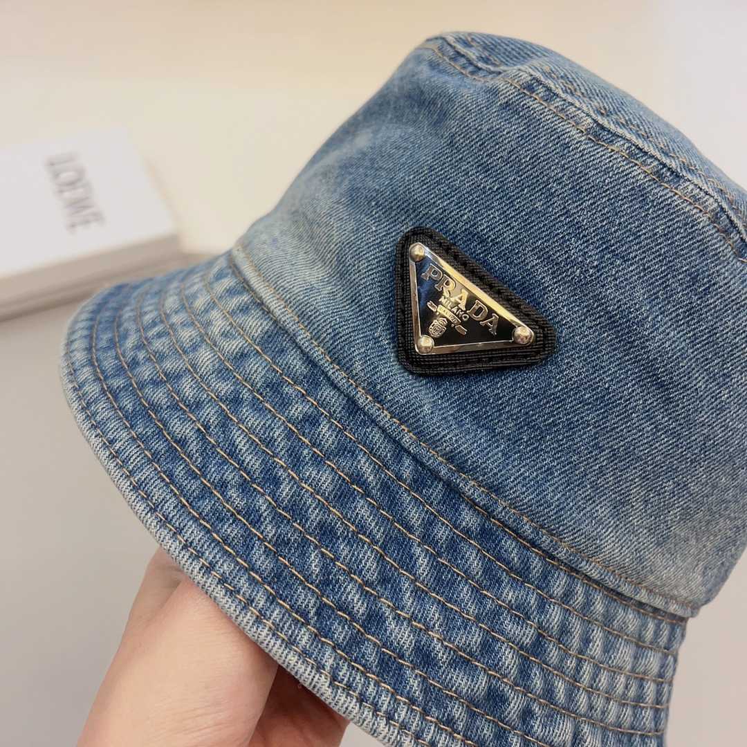 Prada Denim Bucket Hat - EUR FASHION