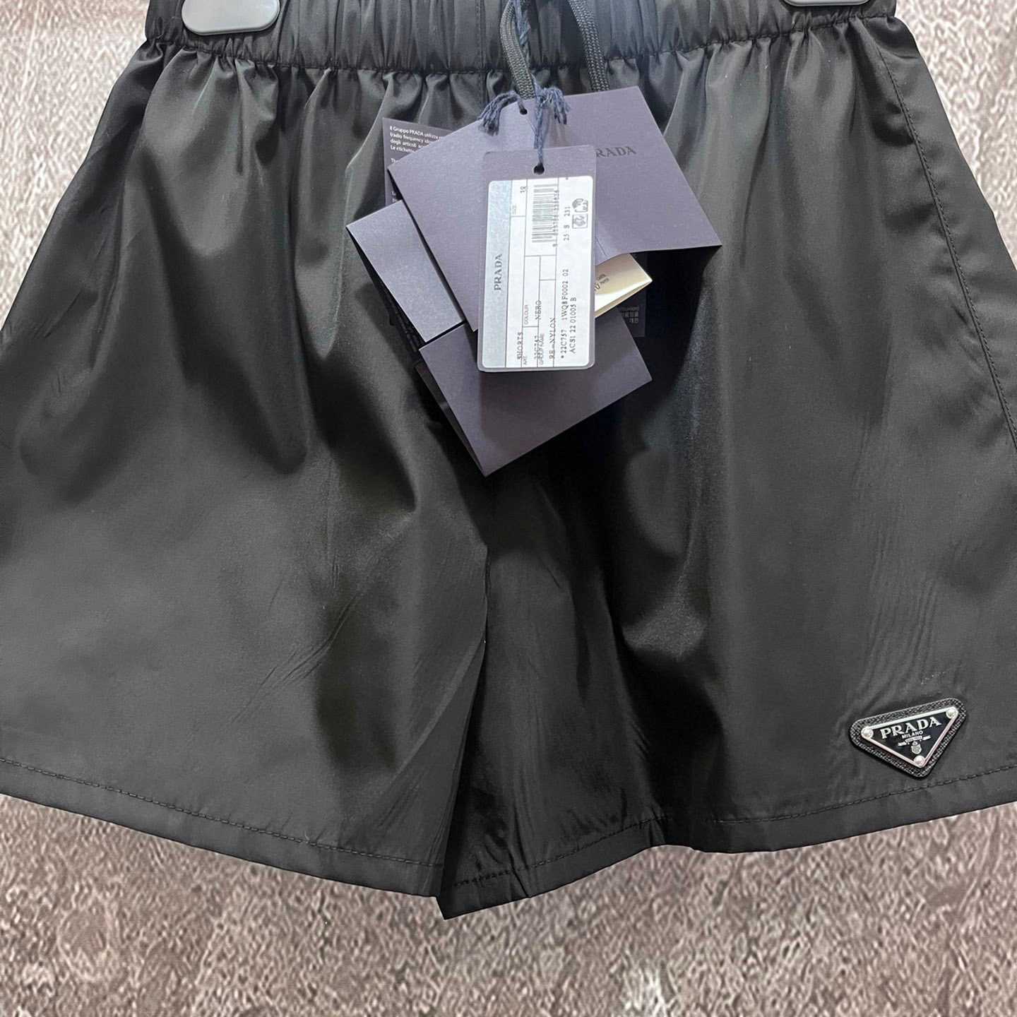 Prada Black Re-nylon Shorts - EUR FASHION