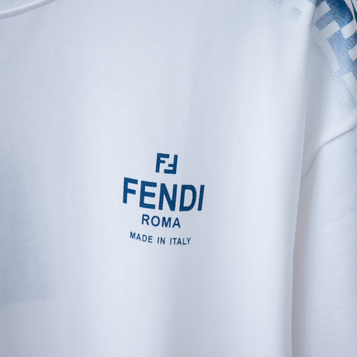 Fendi White Jersey T-shirt - EUR FASHION