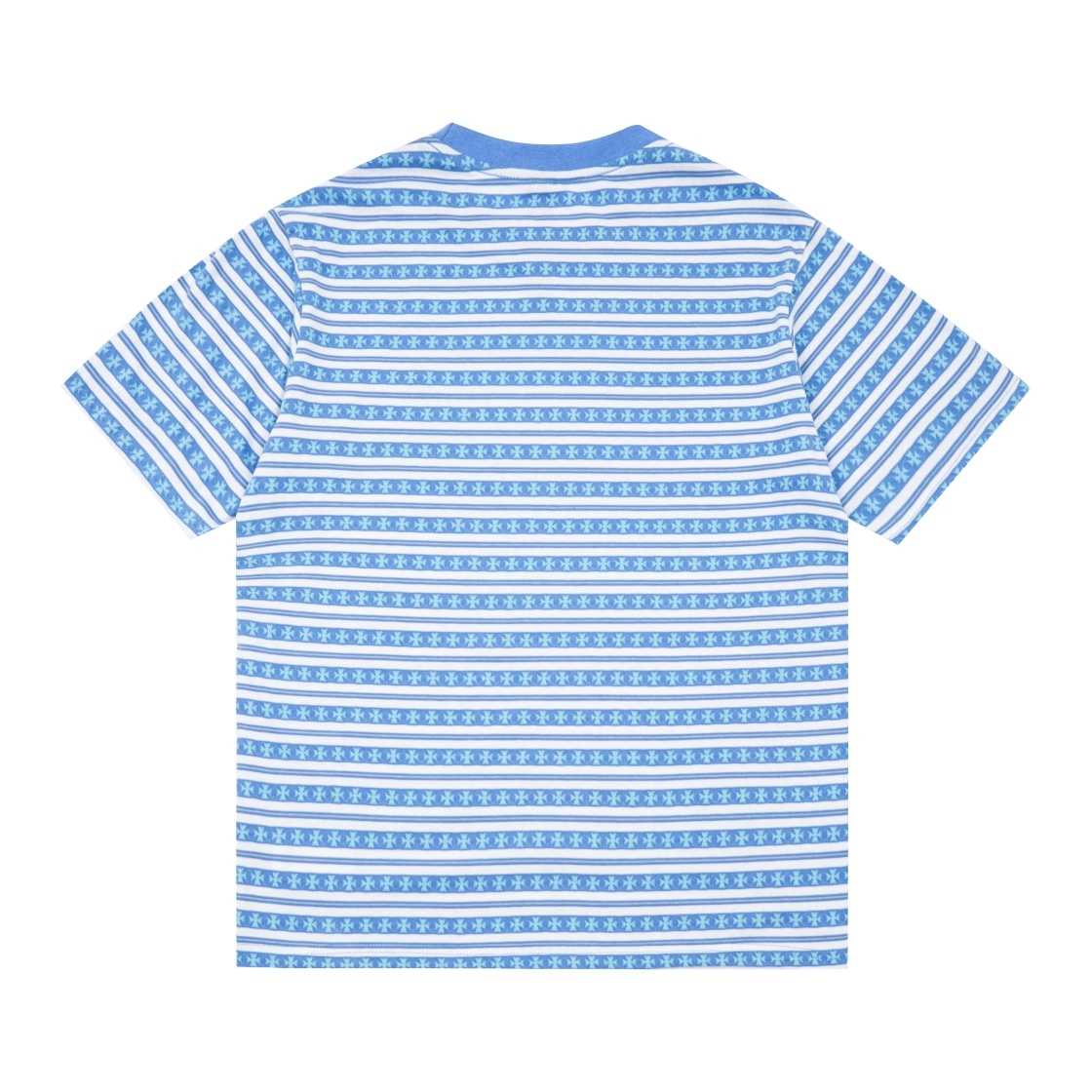 Chrome Heart Stripe Cotton T-shirt - EUR FASHION