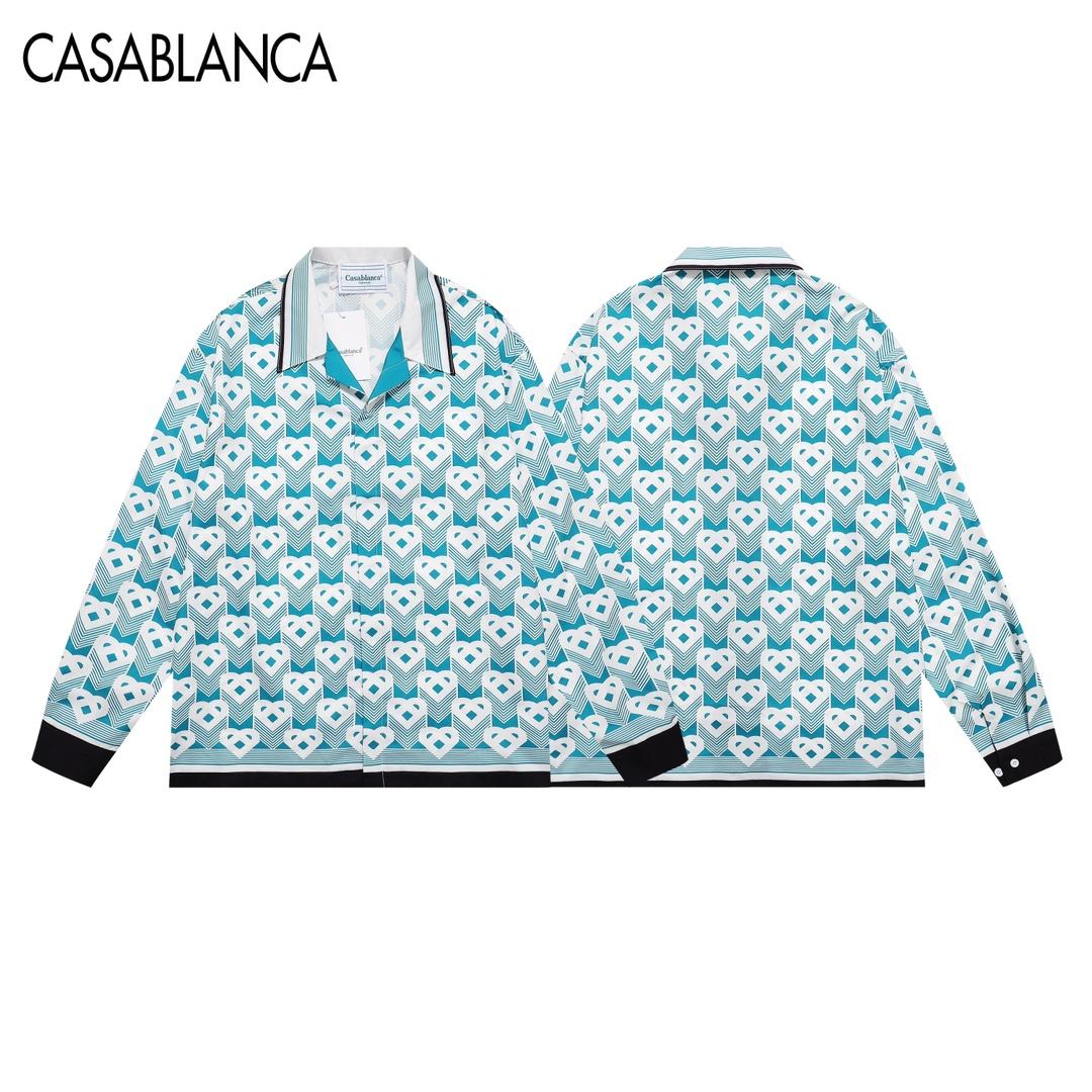 Casablanca Heart Monogram Silk Shirt - EUR FASHION