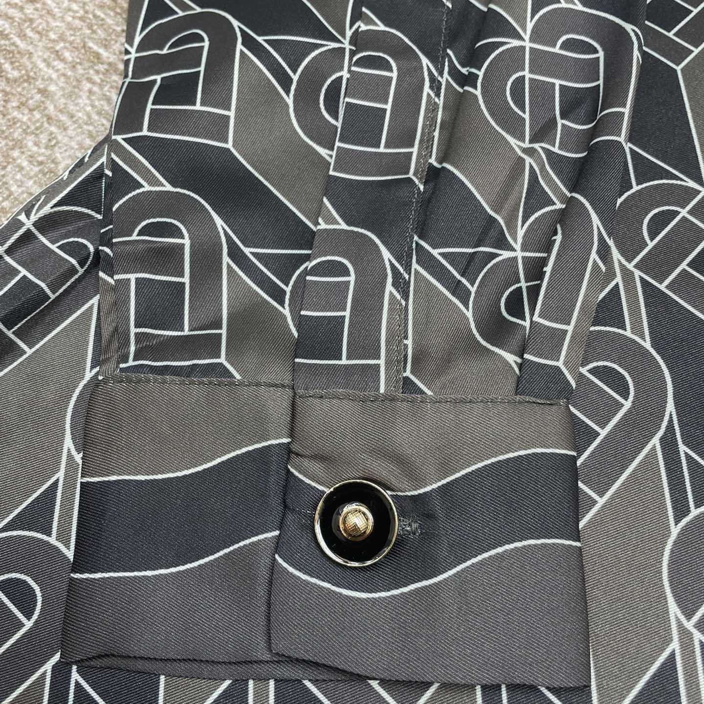 Casablanca Heart Monogram-print Silk Shirt  CA3462 - EUR FASHION