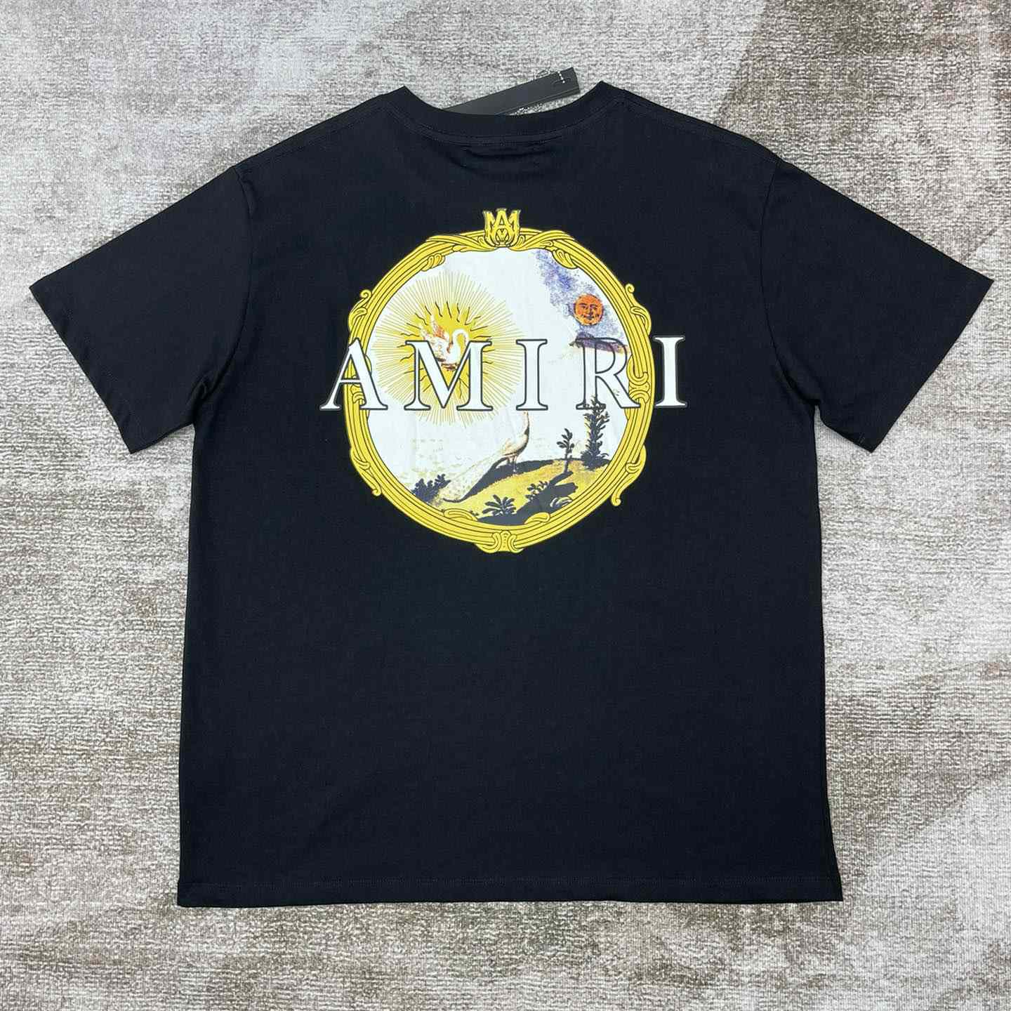 Amiri Cotton Dust-proof Fabric Black T-shirt   x460 - EUR FASHION