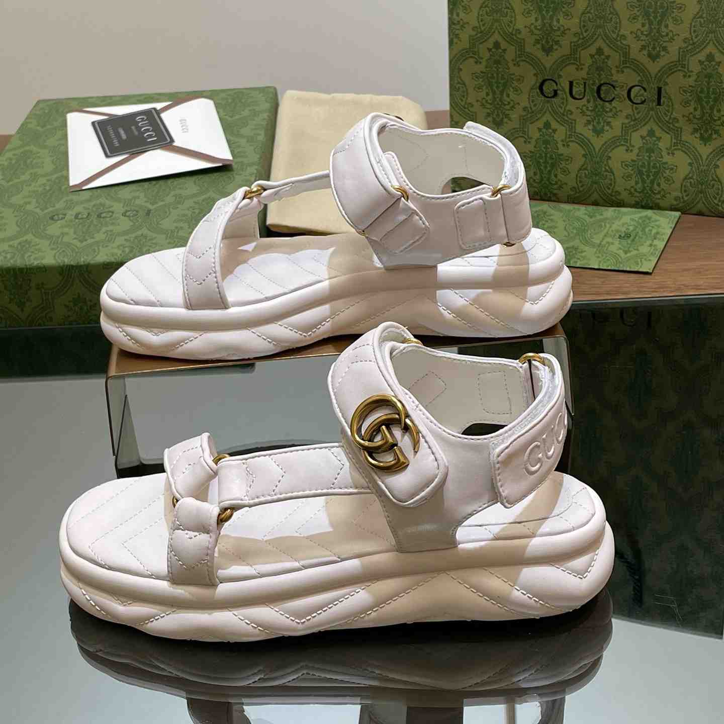 Gucci Women's Double G Sandal - EUR FASHION