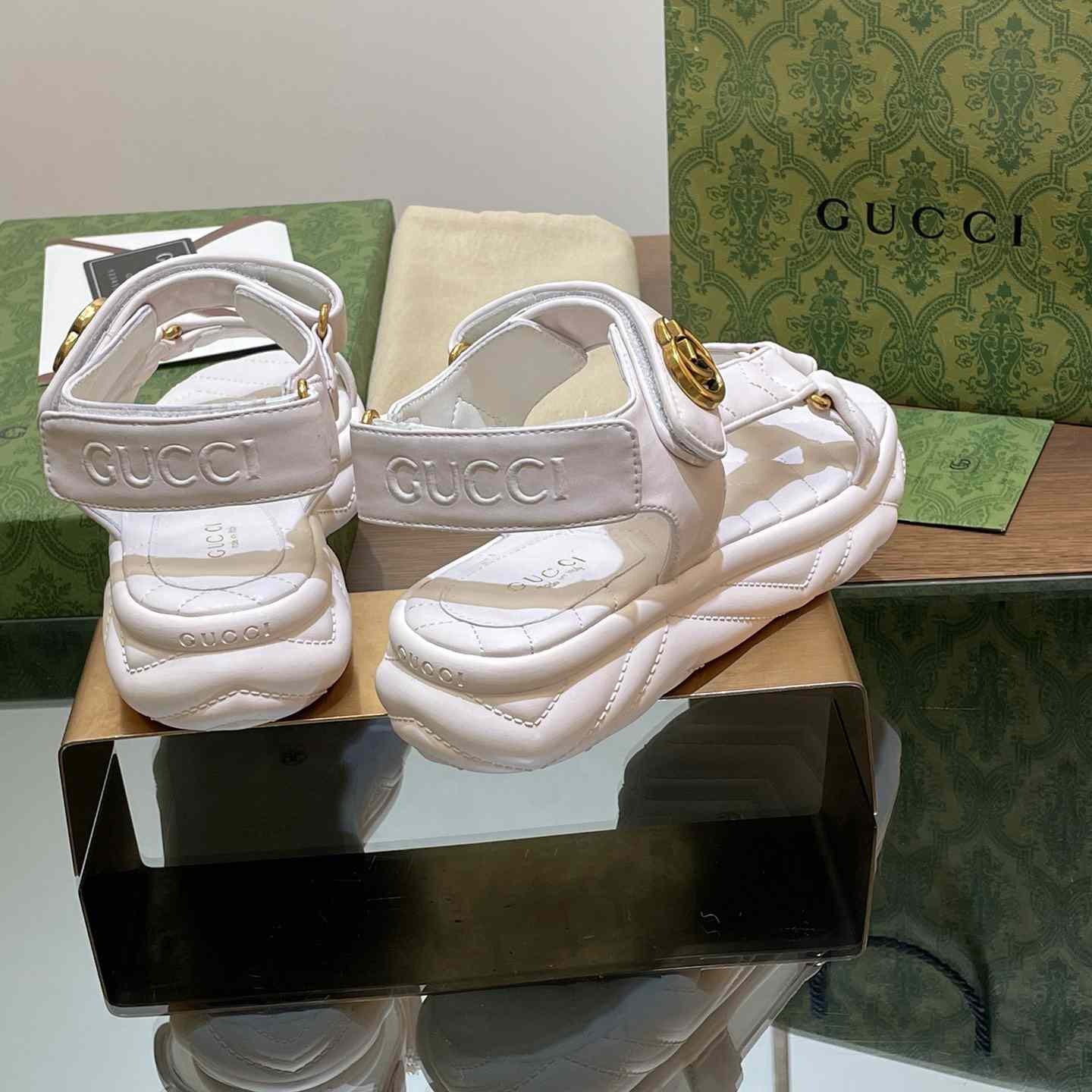 Gucci Women's Double G Sandal - EUR FASHION