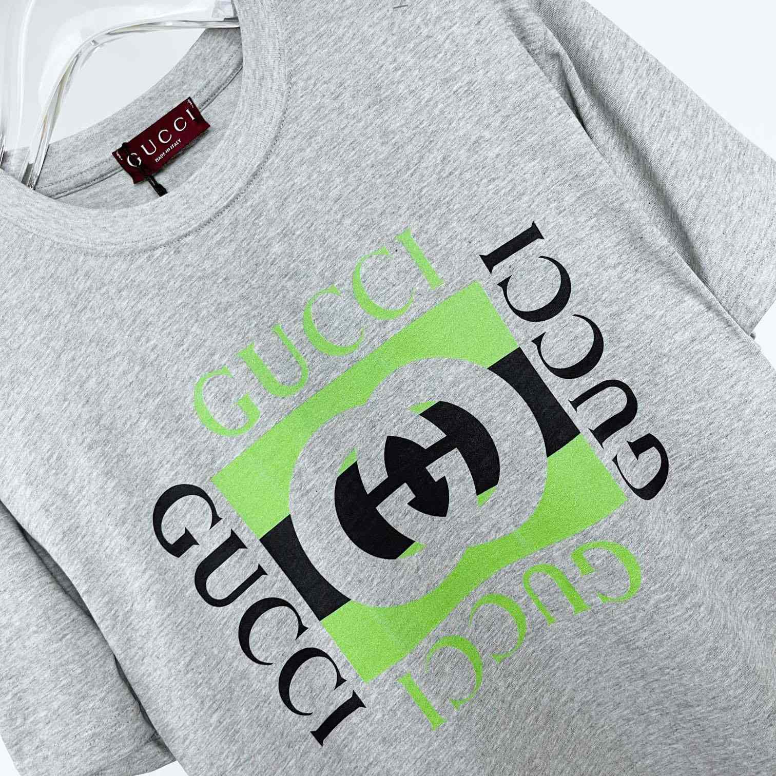 Gucci Cotton Jersey T-shirt With Gucci Print - EUR FASHION