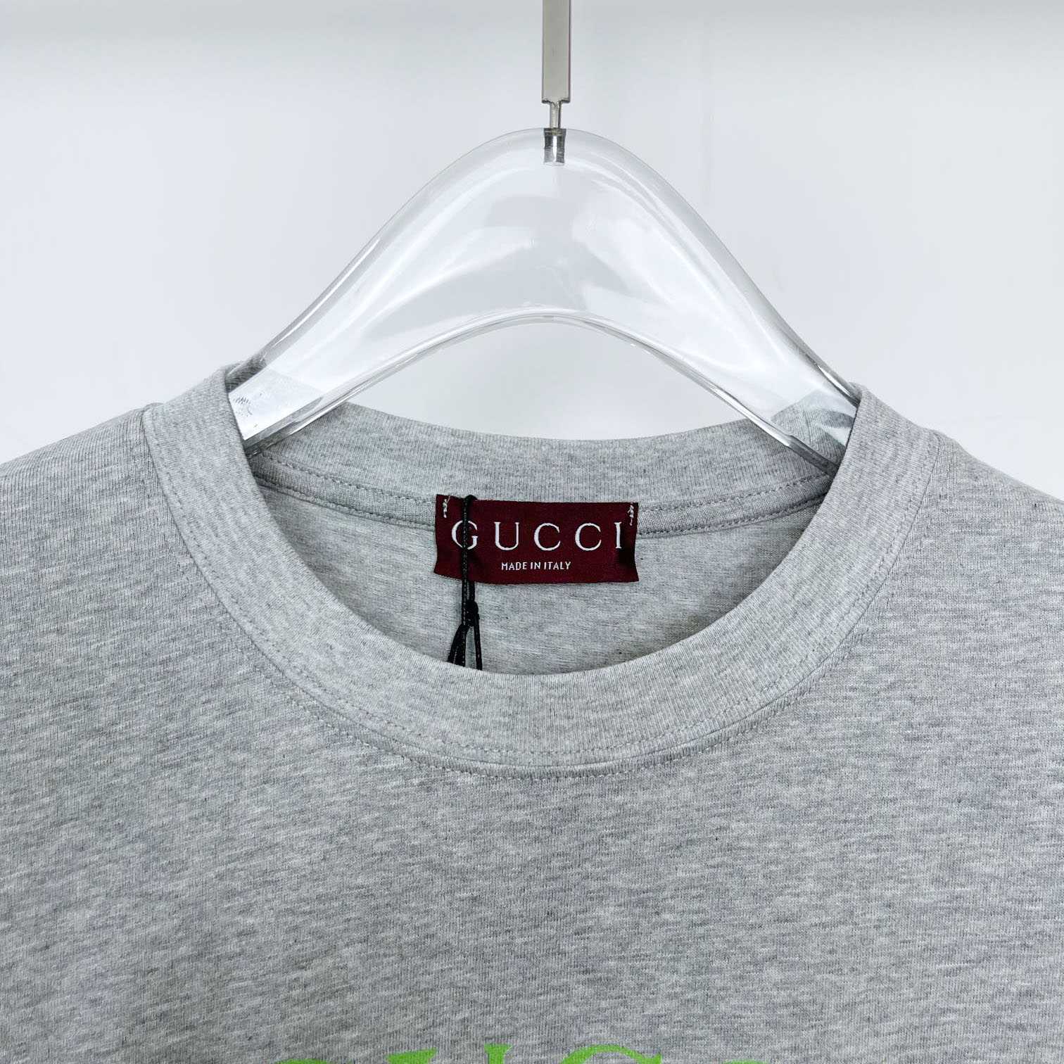 Gucci Cotton Jersey T-shirt With Gucci Print - EUR FASHION