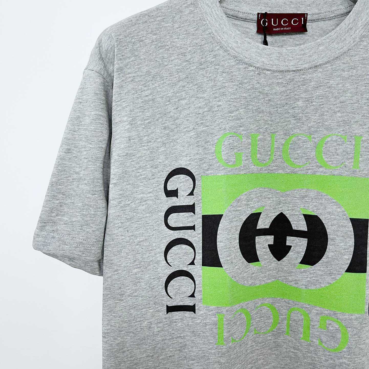 Gucci Cotton Jersey T-shirt With Gucci Print - EUR FASHION