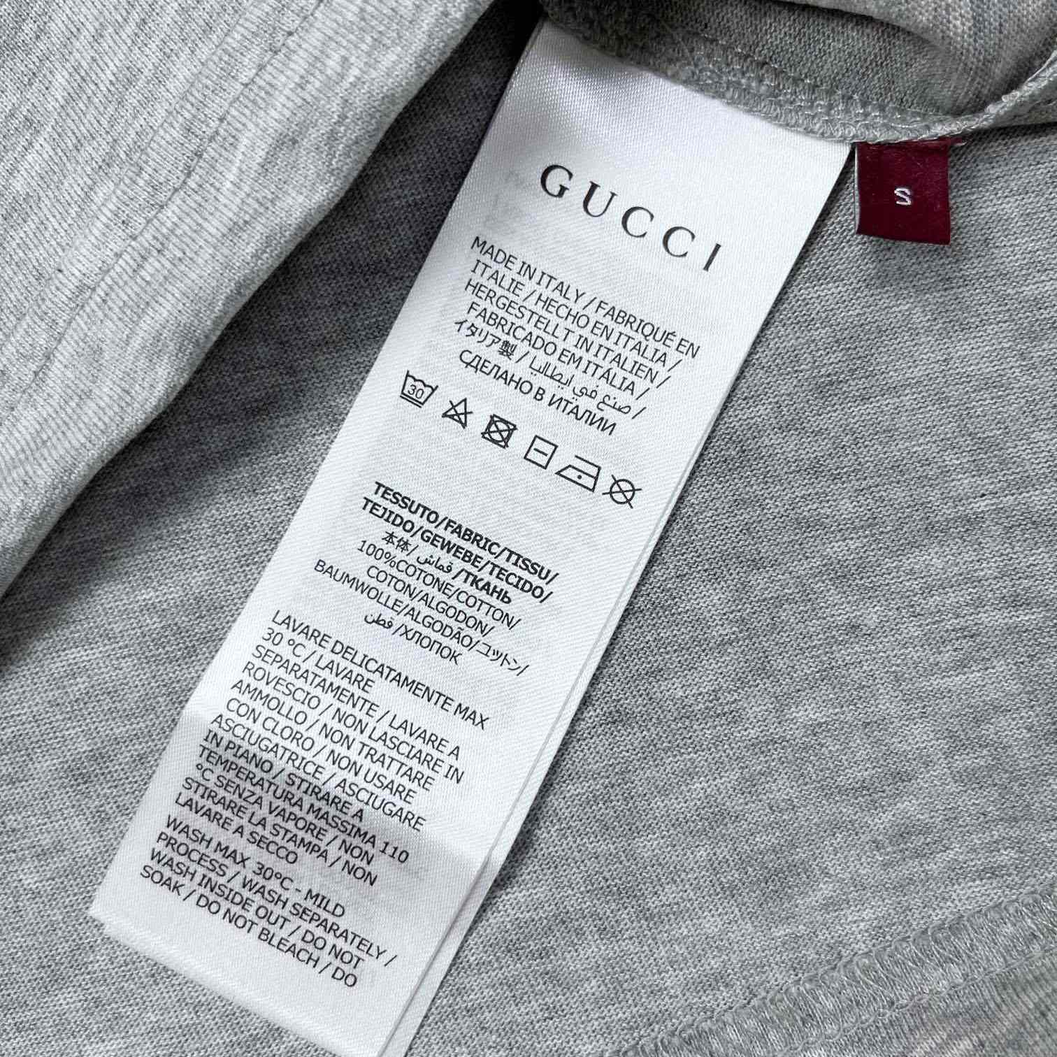 Gucci Cotton Jersey T-shirt With Gucci Print - EUR FASHION