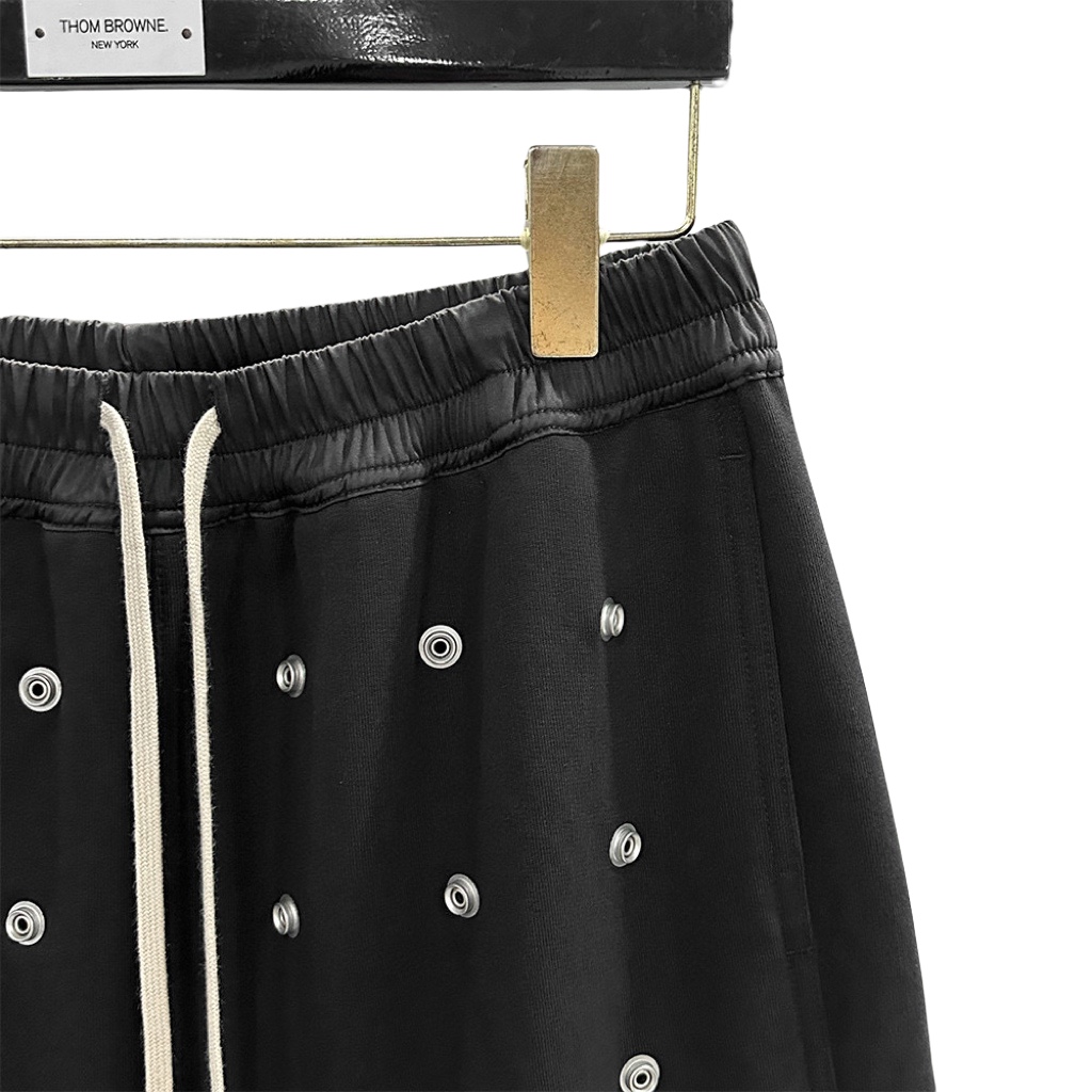 Rick Owens DRKSHDW Embellished Cotton Shorts - EUR FASHION