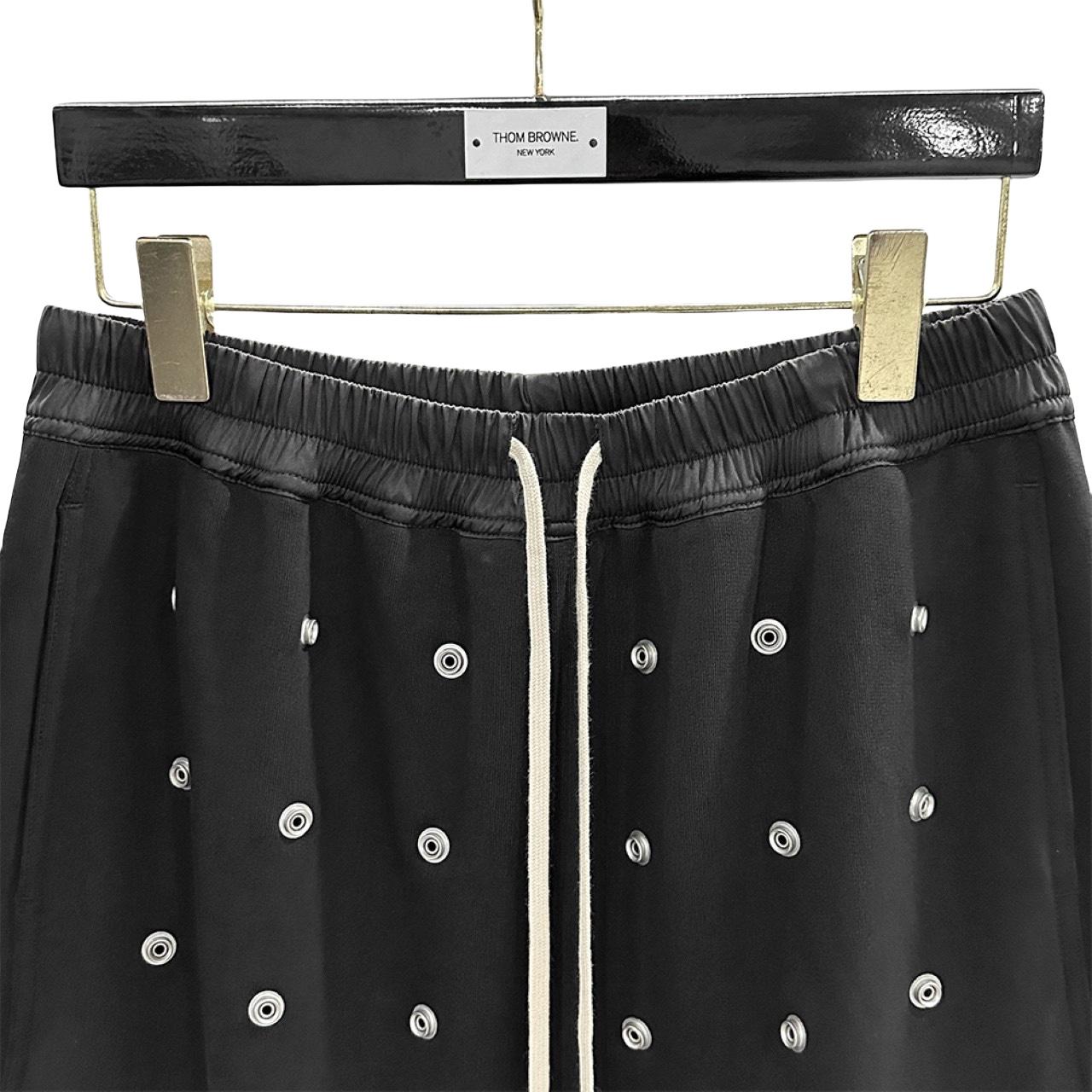 Rick Owens DRKSHDW Embellished Cotton Shorts - EUR FASHION