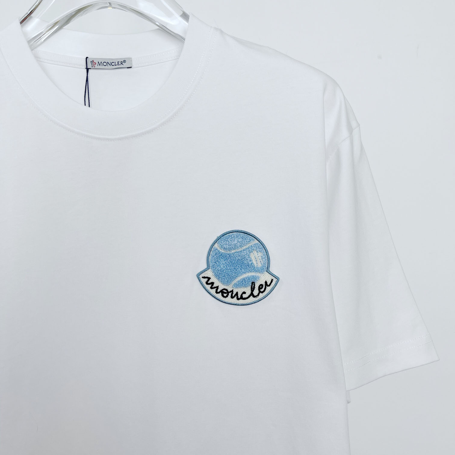 Moncler Tennis Logo Patch T-shirt - EUR FASHION