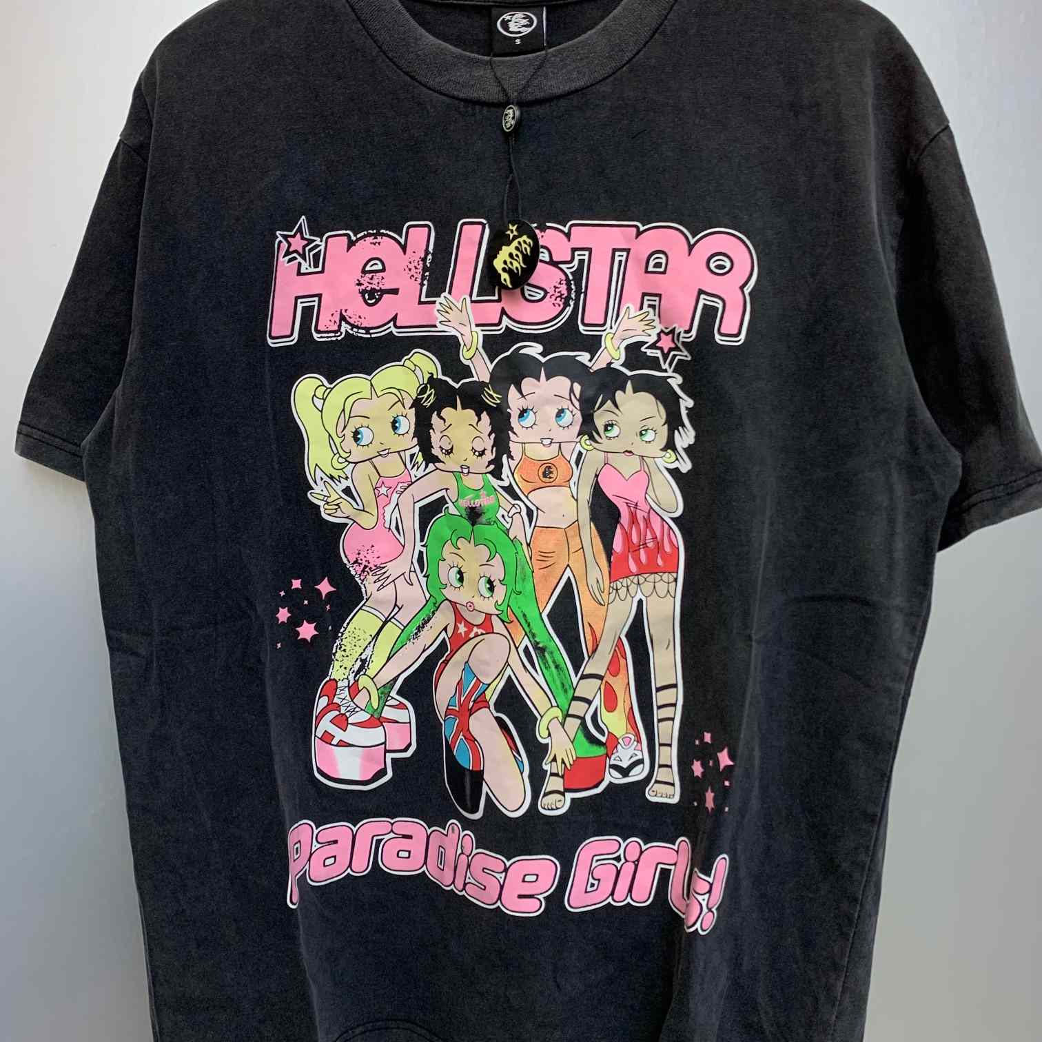 Hellstar Betty Boop Print T-shirt  - EUR FASHION