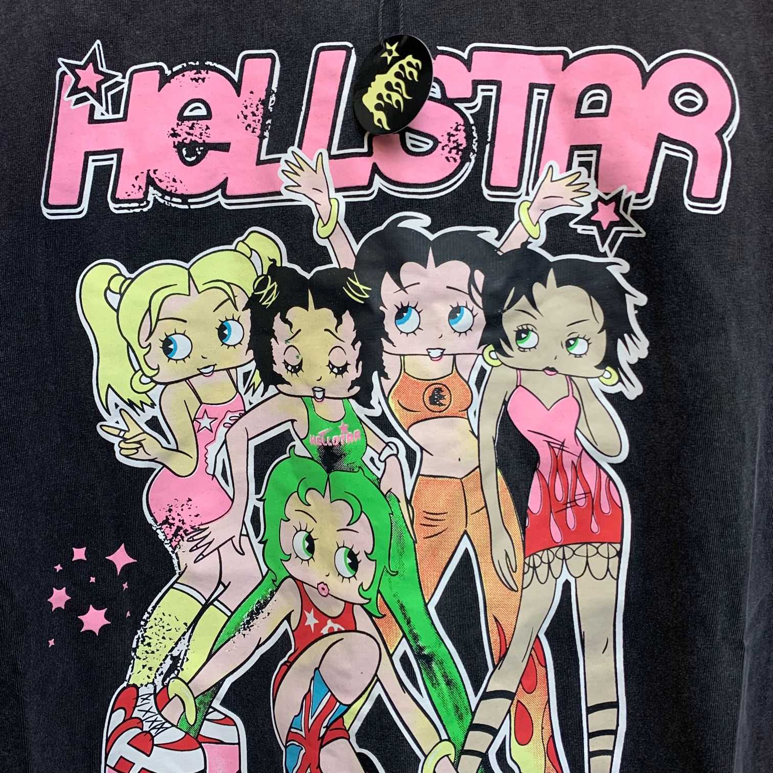 Hellstar Betty Boop Print T-shirt  - EUR FASHION