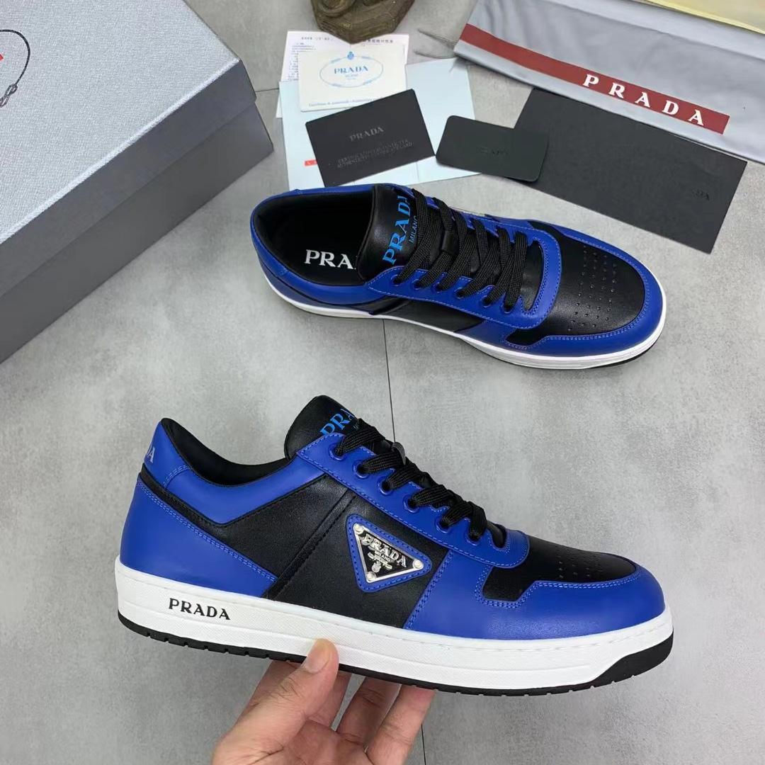 Prada Downtown Leather Sneakers - EUR FASHION