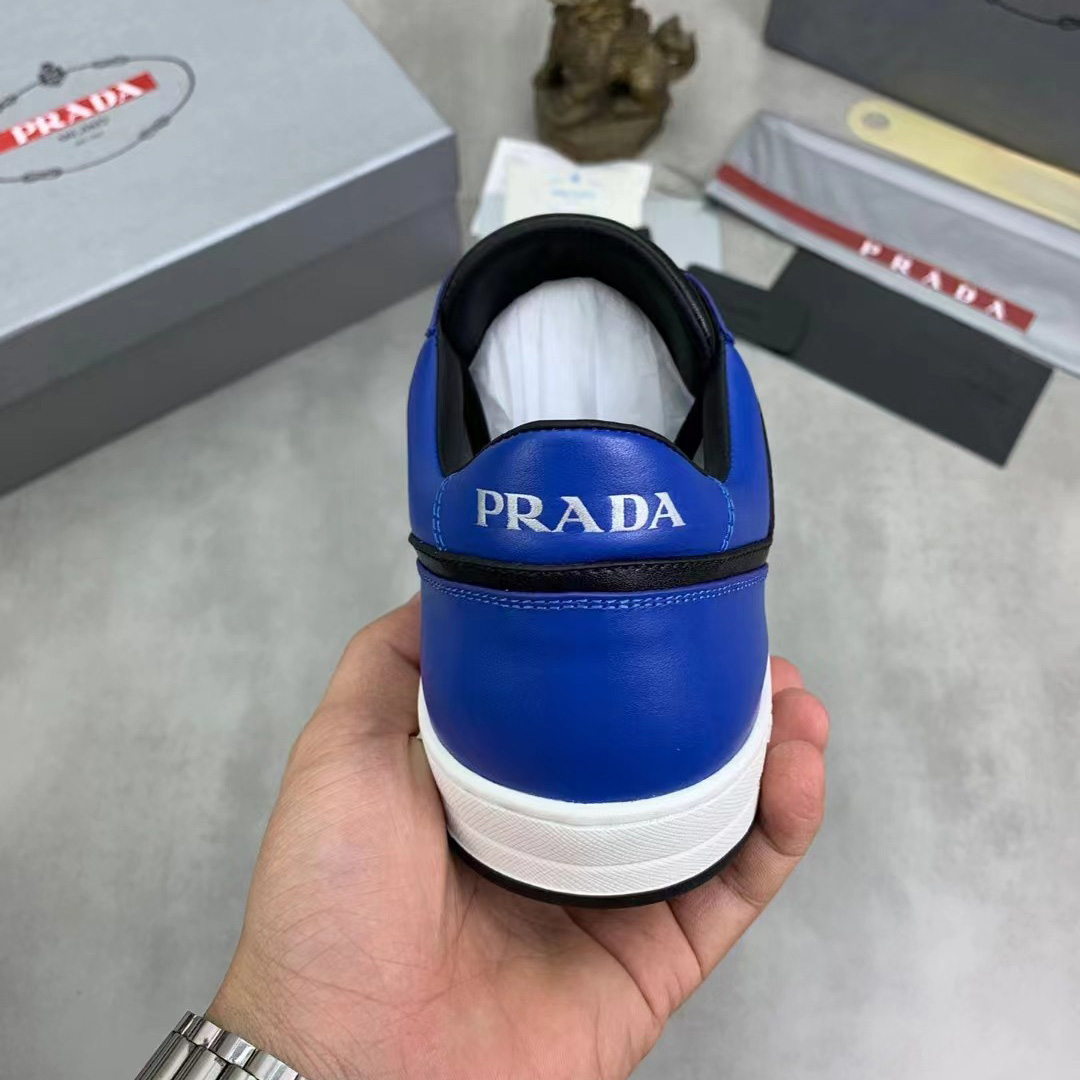 Prada Downtown Leather Sneakers - EUR FASHION