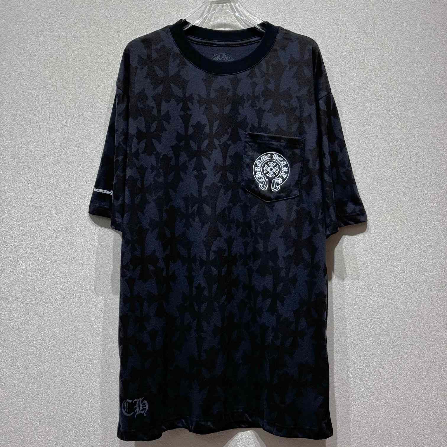 Chrome Hearts Black Cemetery Print Tee - EUR FASHION