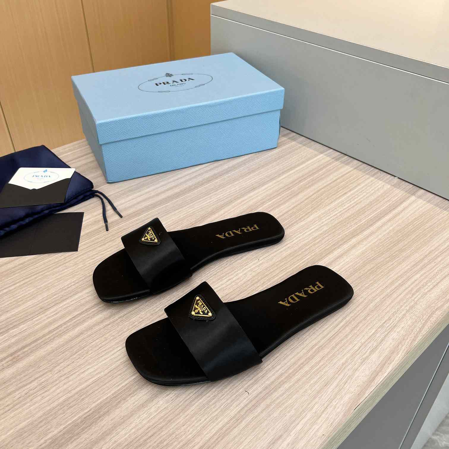 Prada Leather Slides - EUR FASHION