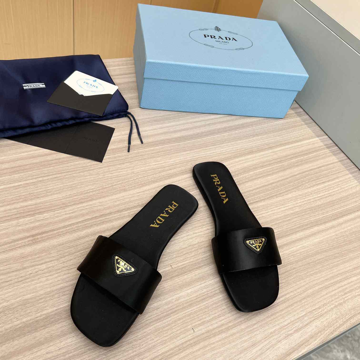 Prada Leather Slides - EUR FASHION