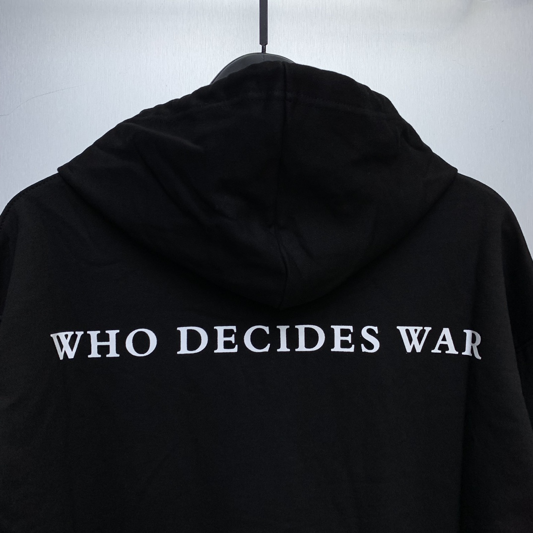 Who Decides War Stained Glass Hoodie - EUR FASHION