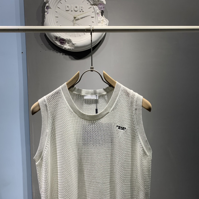 Prada Mesh Knit Tank Top - EUR FASHION