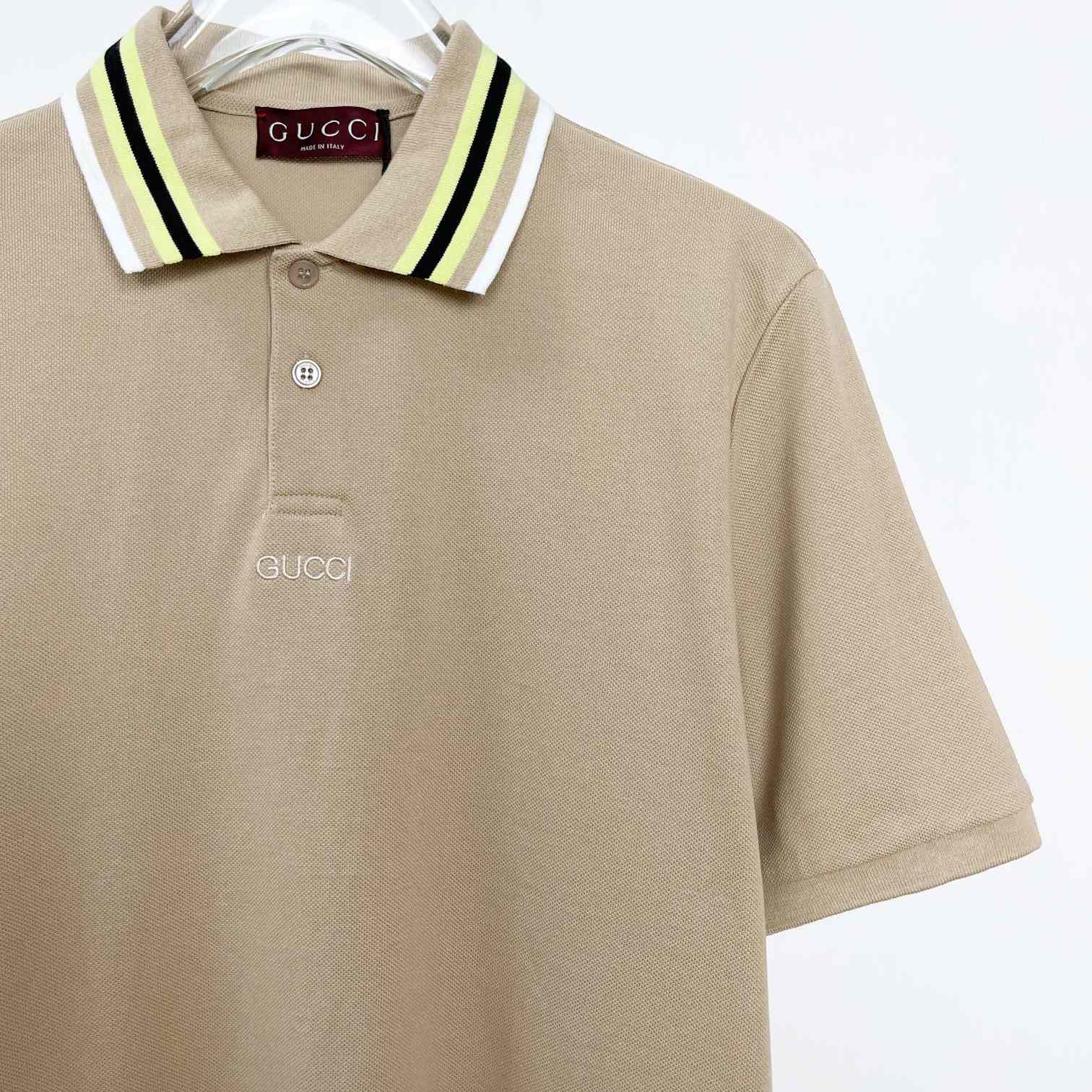 Gucci Cotton Polo Shirt With Embroidery - EUR FASHION