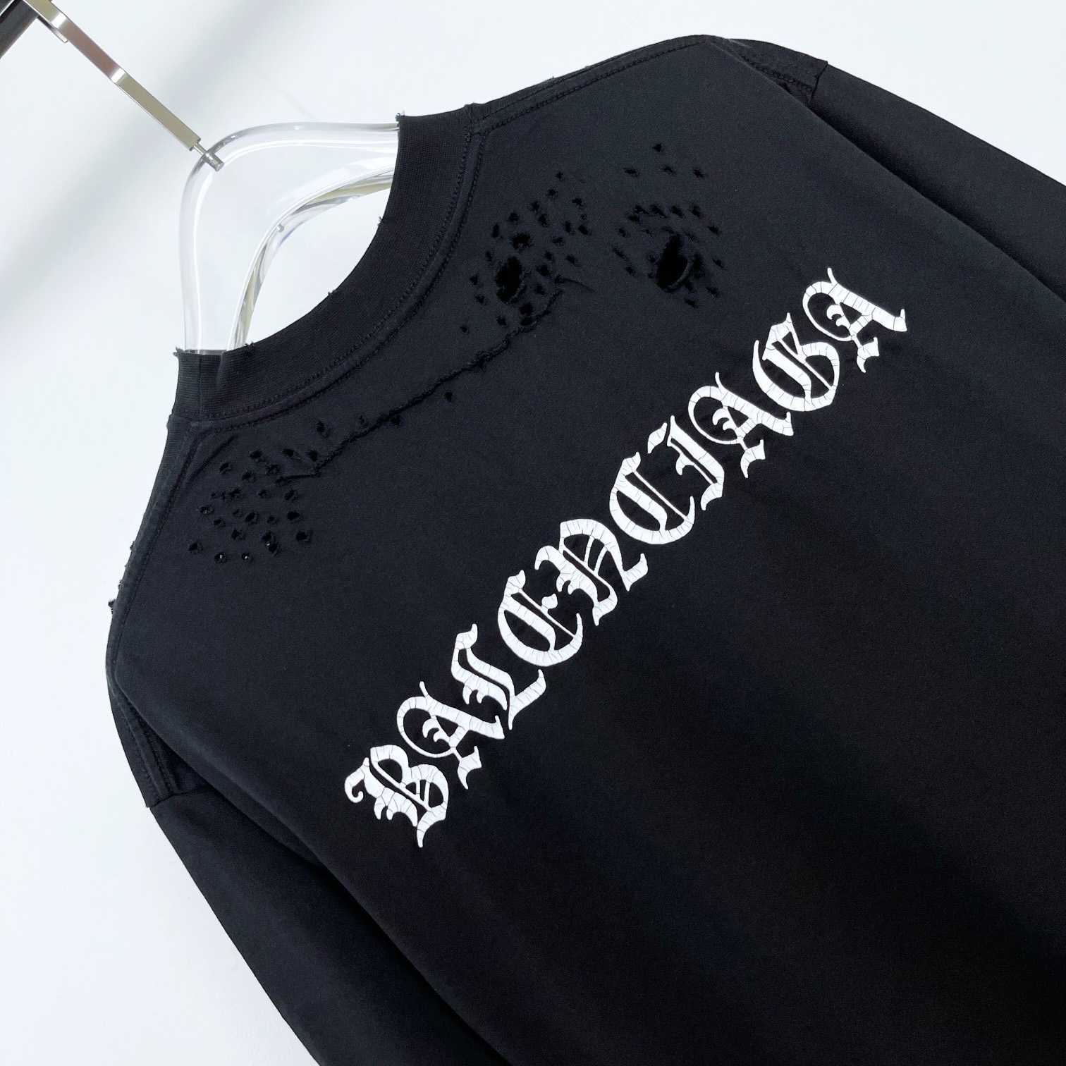 Balenciaga T-Shirt Oversized In Black - EUR FASHION