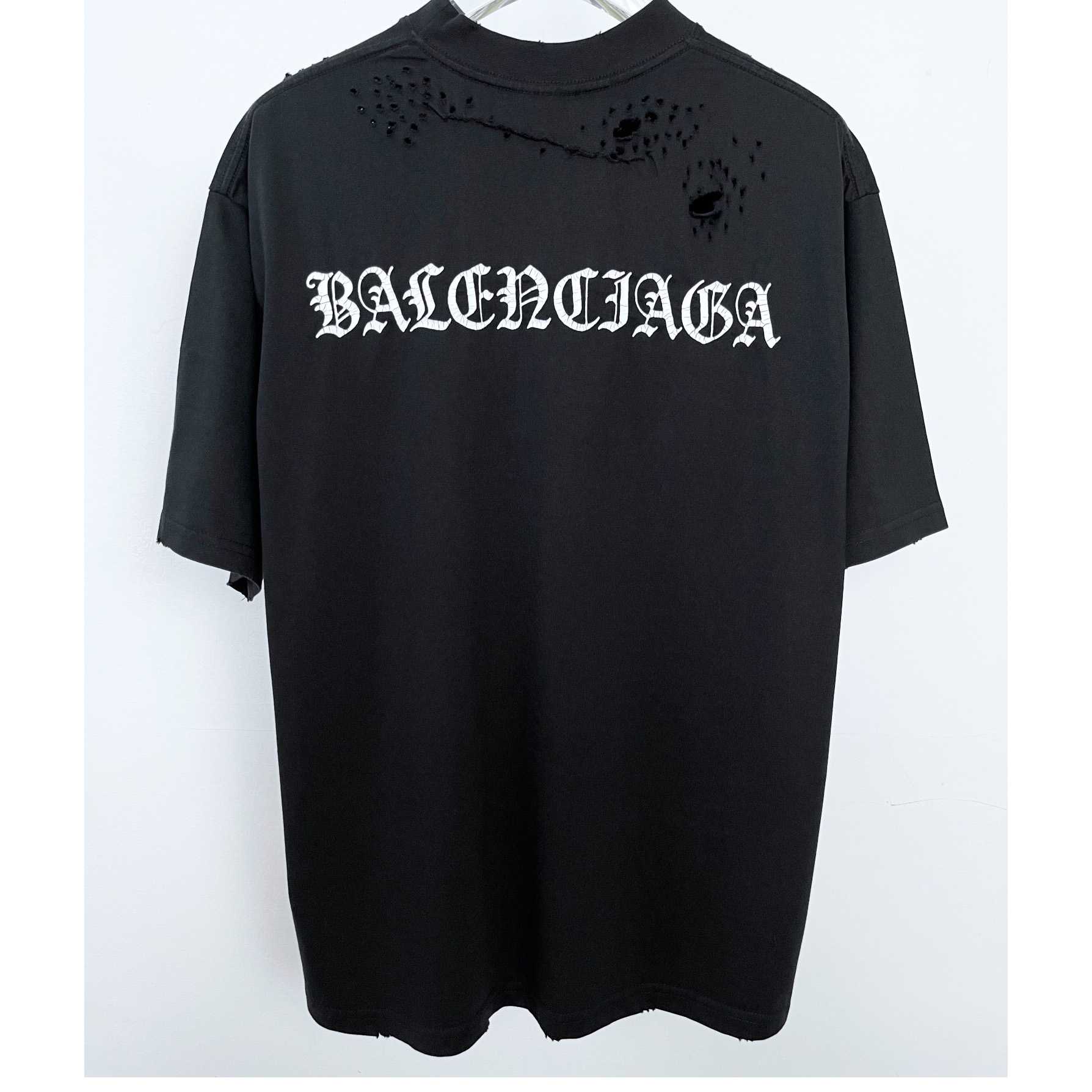 Balenciaga T-Shirt Oversized In Black - EUR FASHION