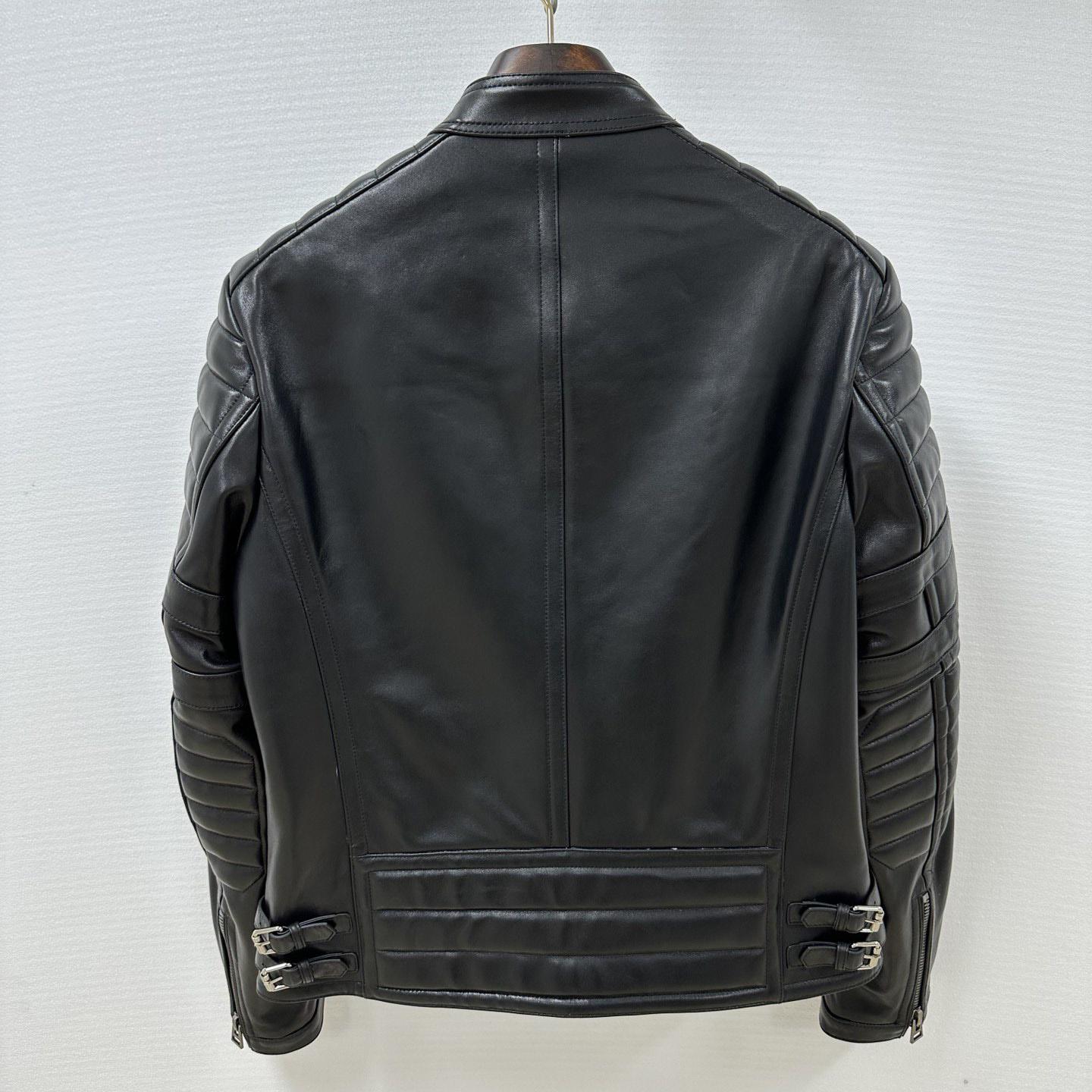 Tom Ford Grain Leather Zip Biker - EUR FASHION