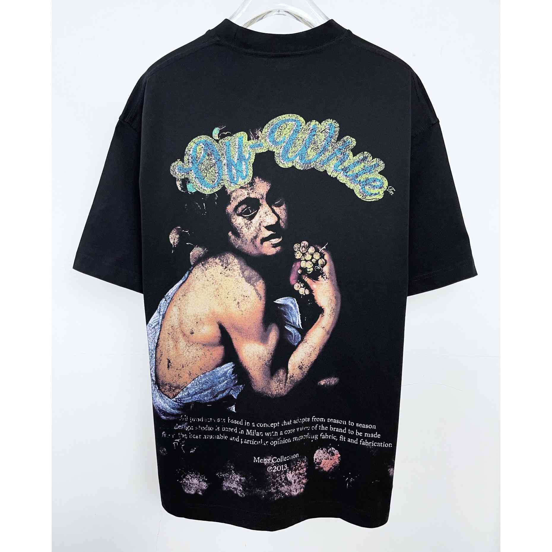 Off White Digit Bacchus Crew-Neck T-shirt - EUR FASHION