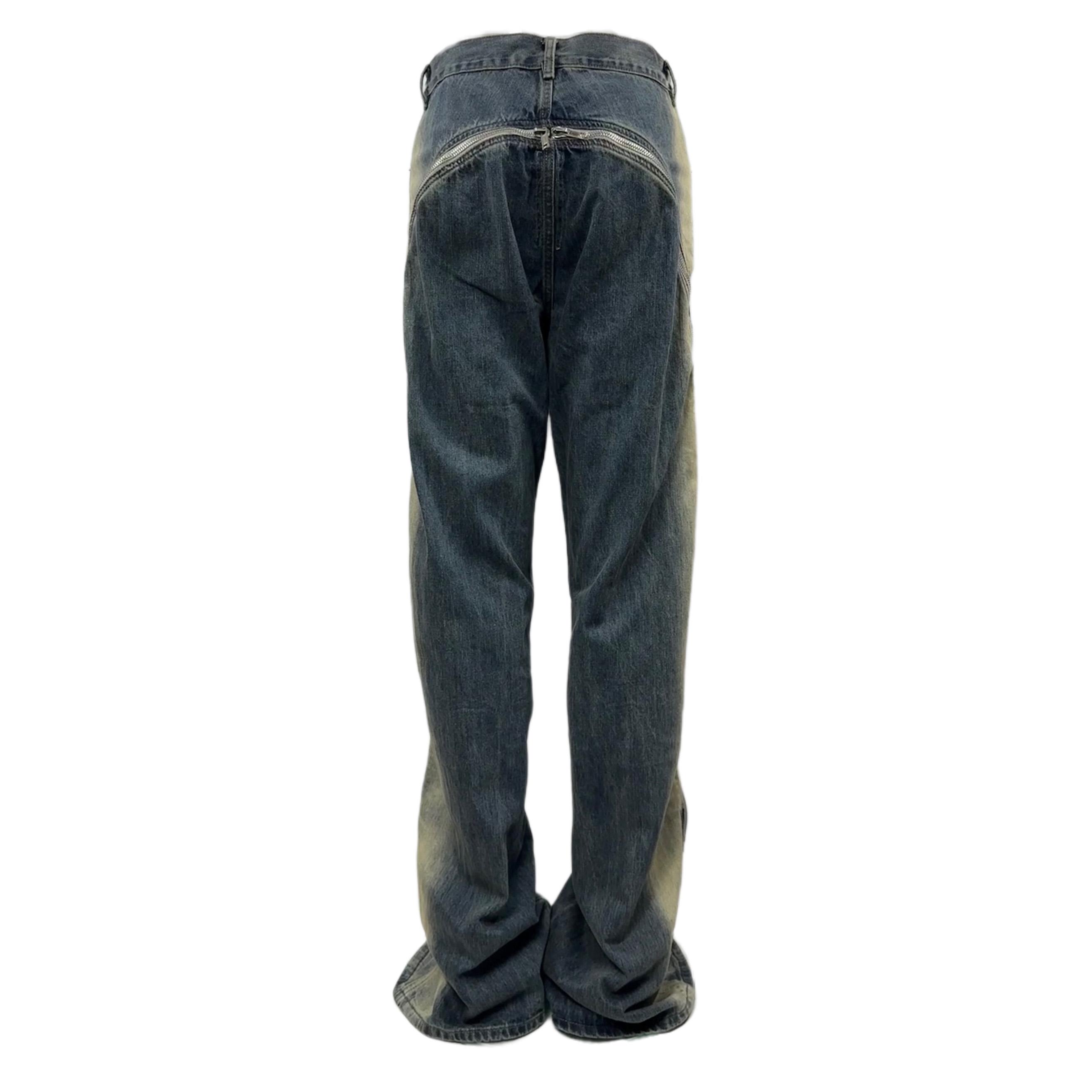 Rick Owens Blue Bolan Banana Straight-leg Flared Zip-embellished Jeans - EUR FASHION