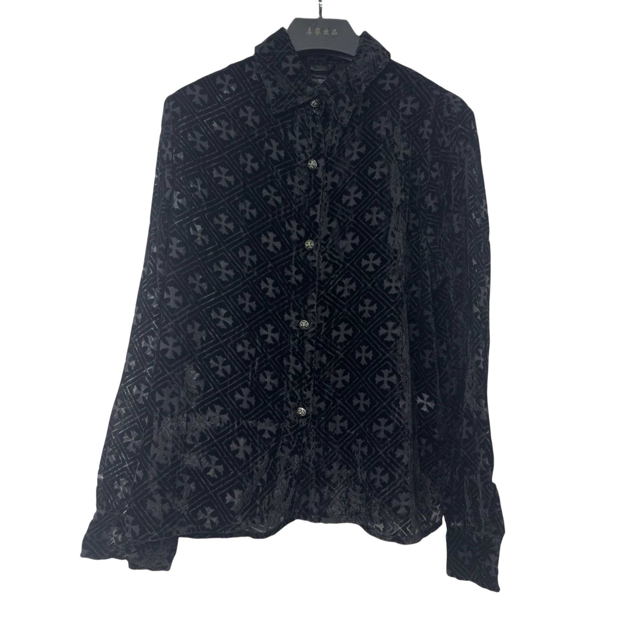 Chrome Hearts Heart Button Down Shirts  - EUR FASHION