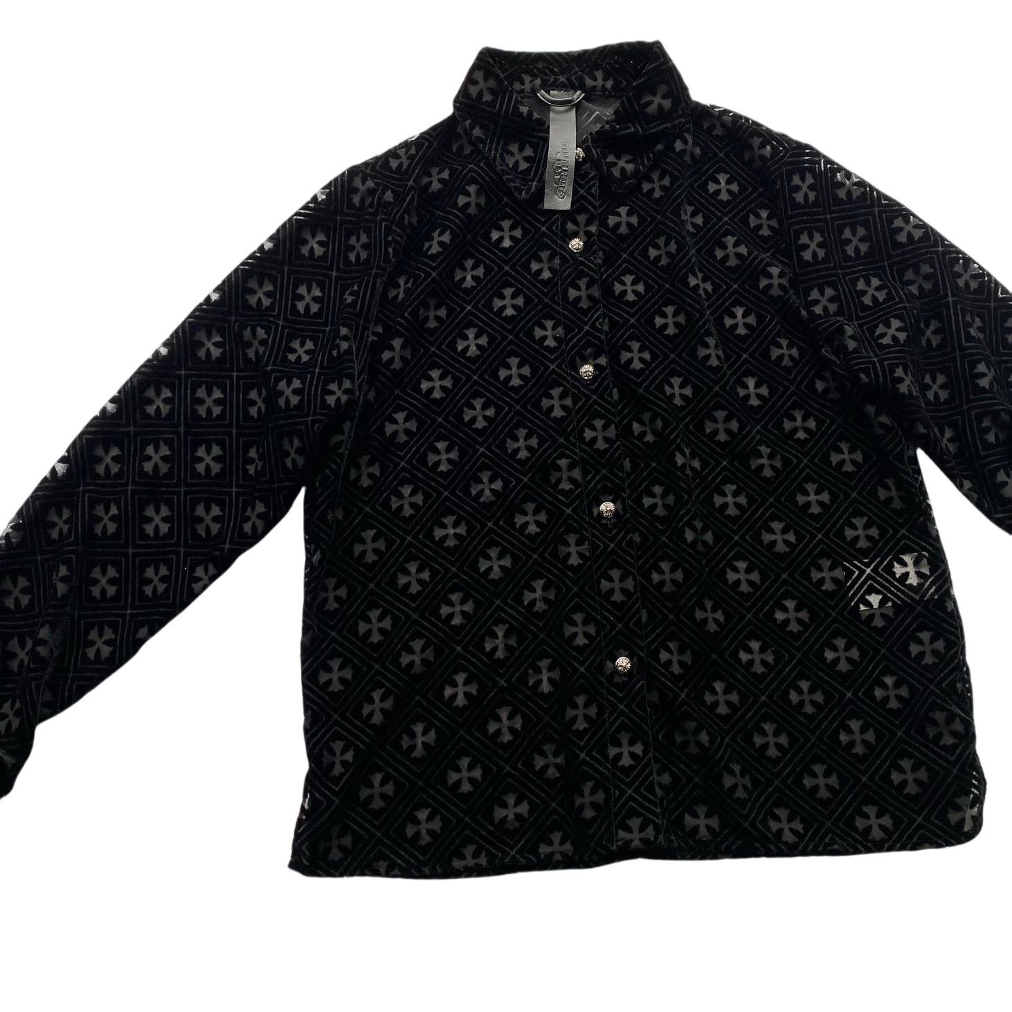 Chrome Hearts Heart Button Down Shirts  - EUR FASHION