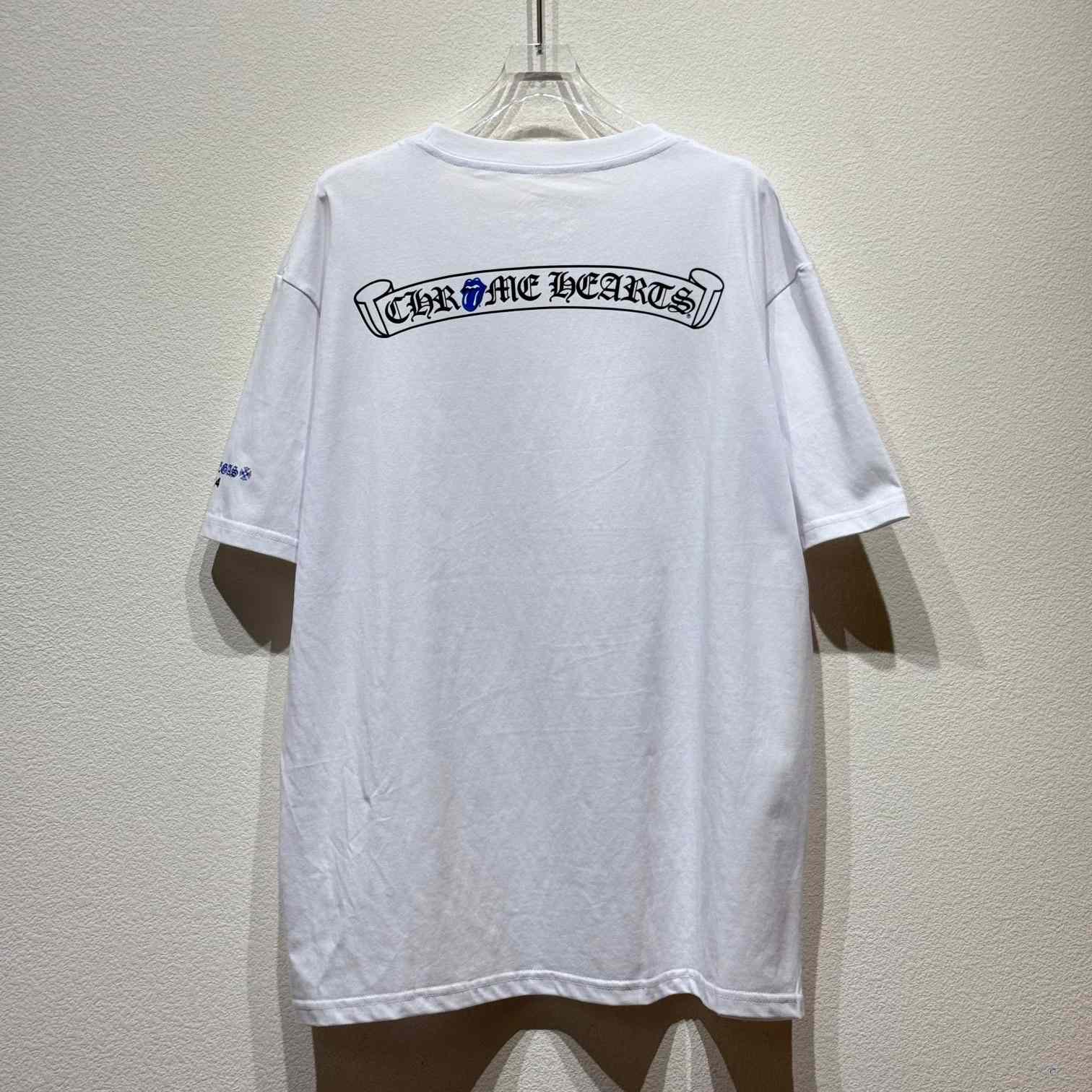 Chrome Hearts Neck Logo T-shirt - EUR FASHION