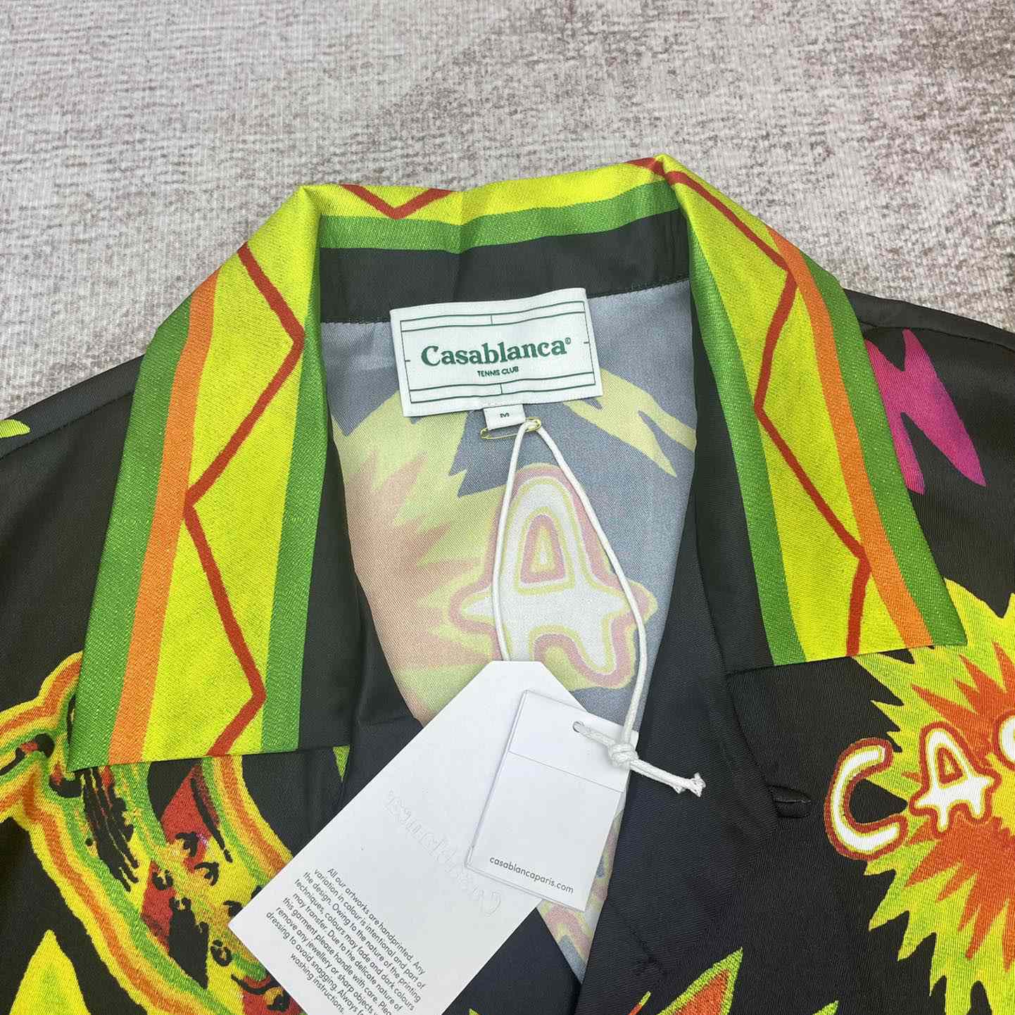 Casablanca Music For the People Silk Shirt   CA3471 - EUR FASHION