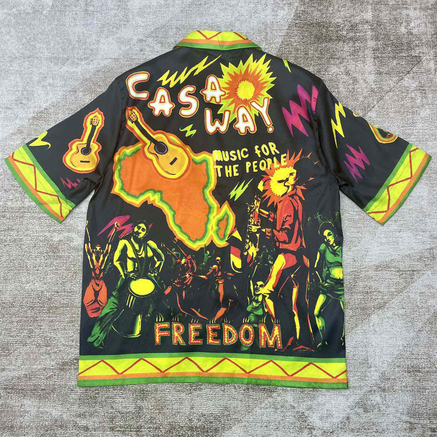 Casablanca Music For the People Silk Shirt   CA3471 - EUR FASHION