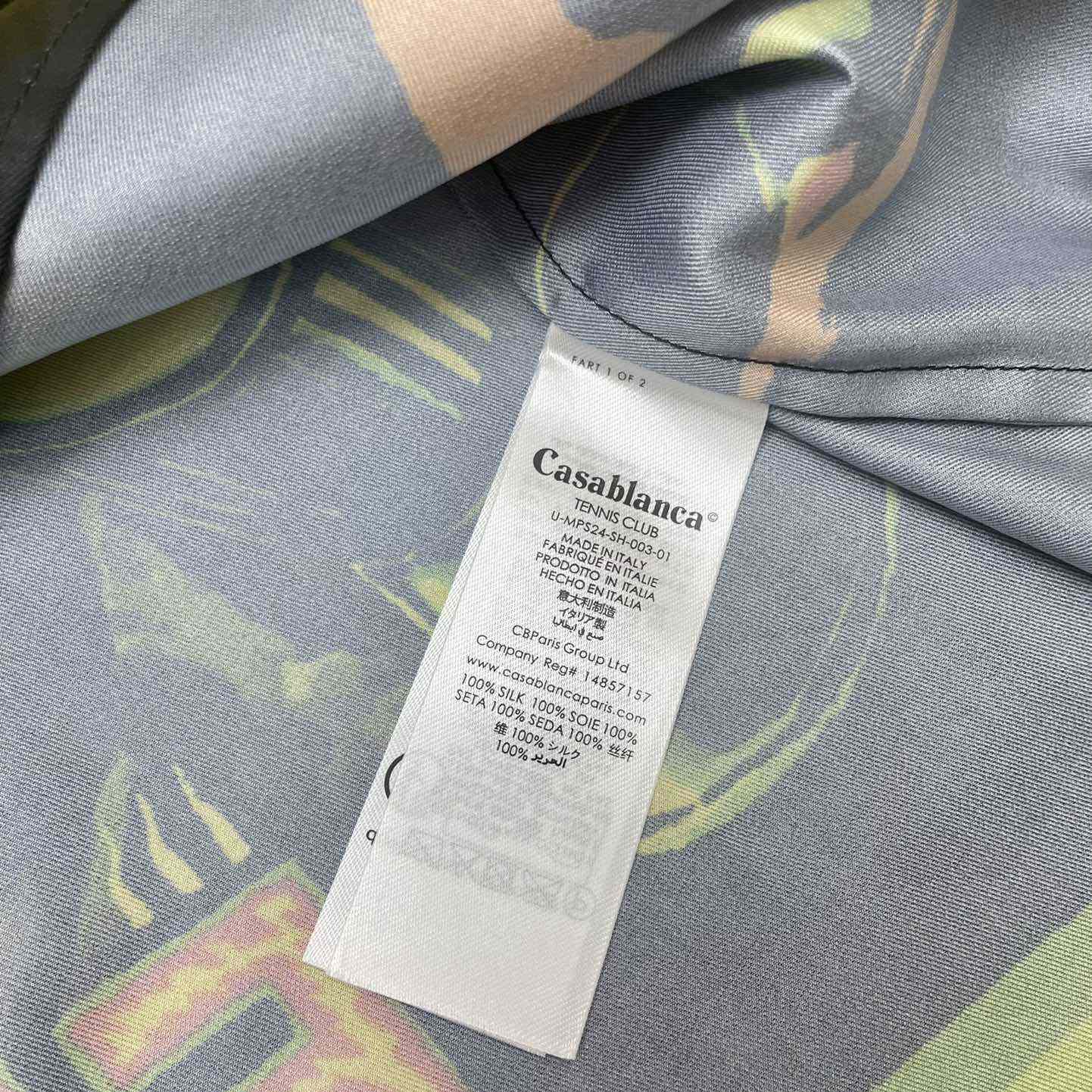 Casablanca Music For the People Silk Shirt   CA3471 - EUR FASHION