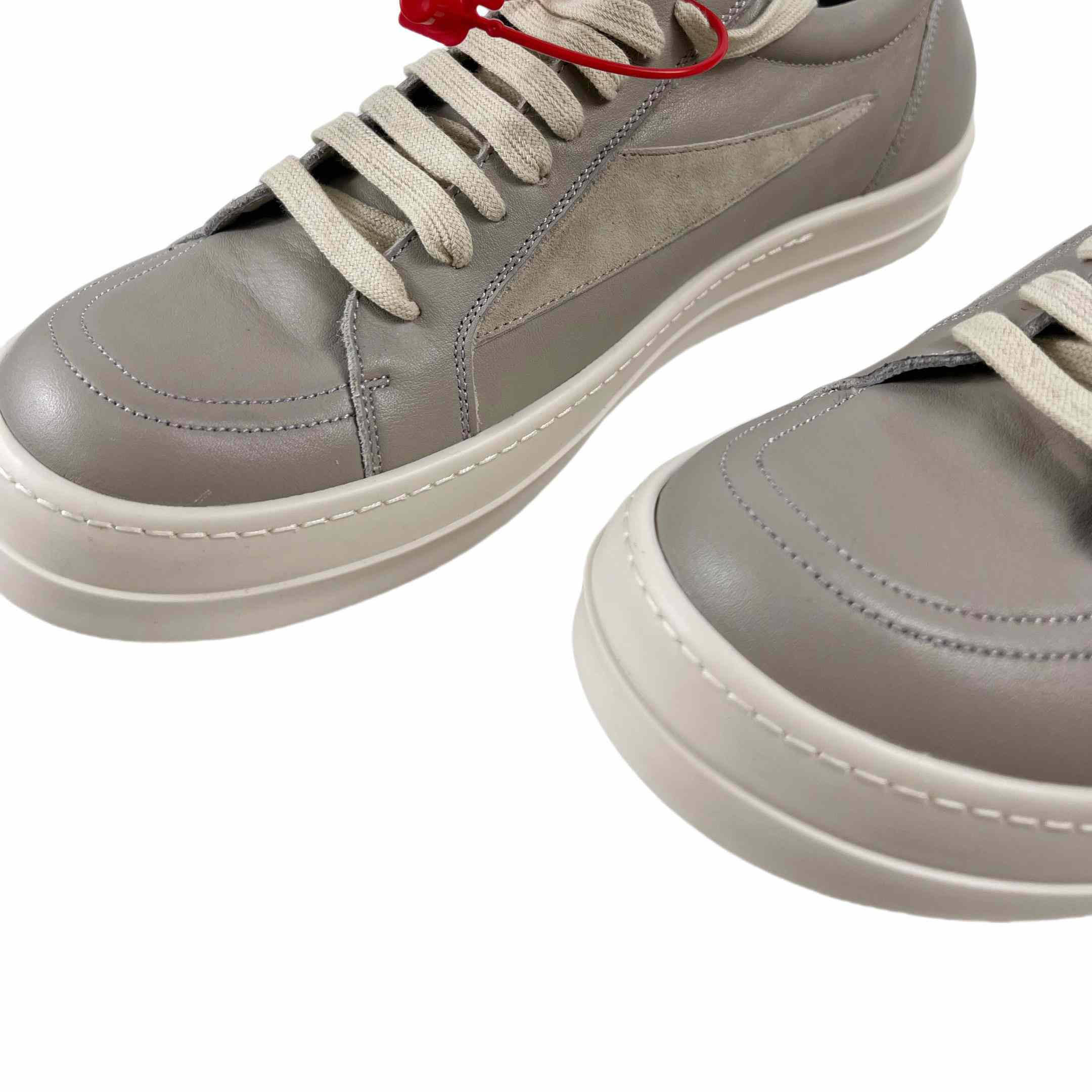 Rick Owens Lido Vintage Leather Sneakers - EUR FASHION