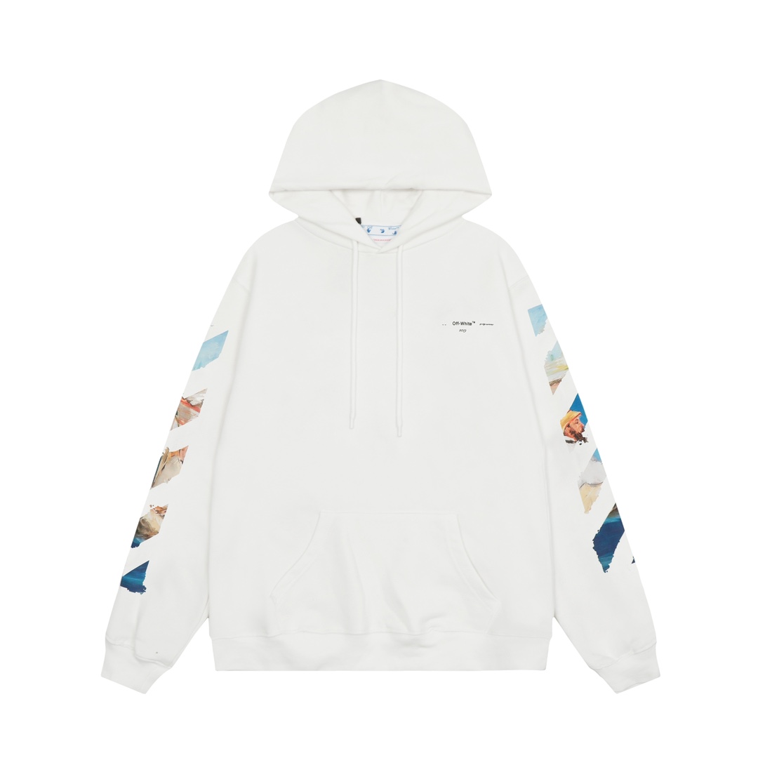 Off-White Cotton Hoodie - EUR FASHION