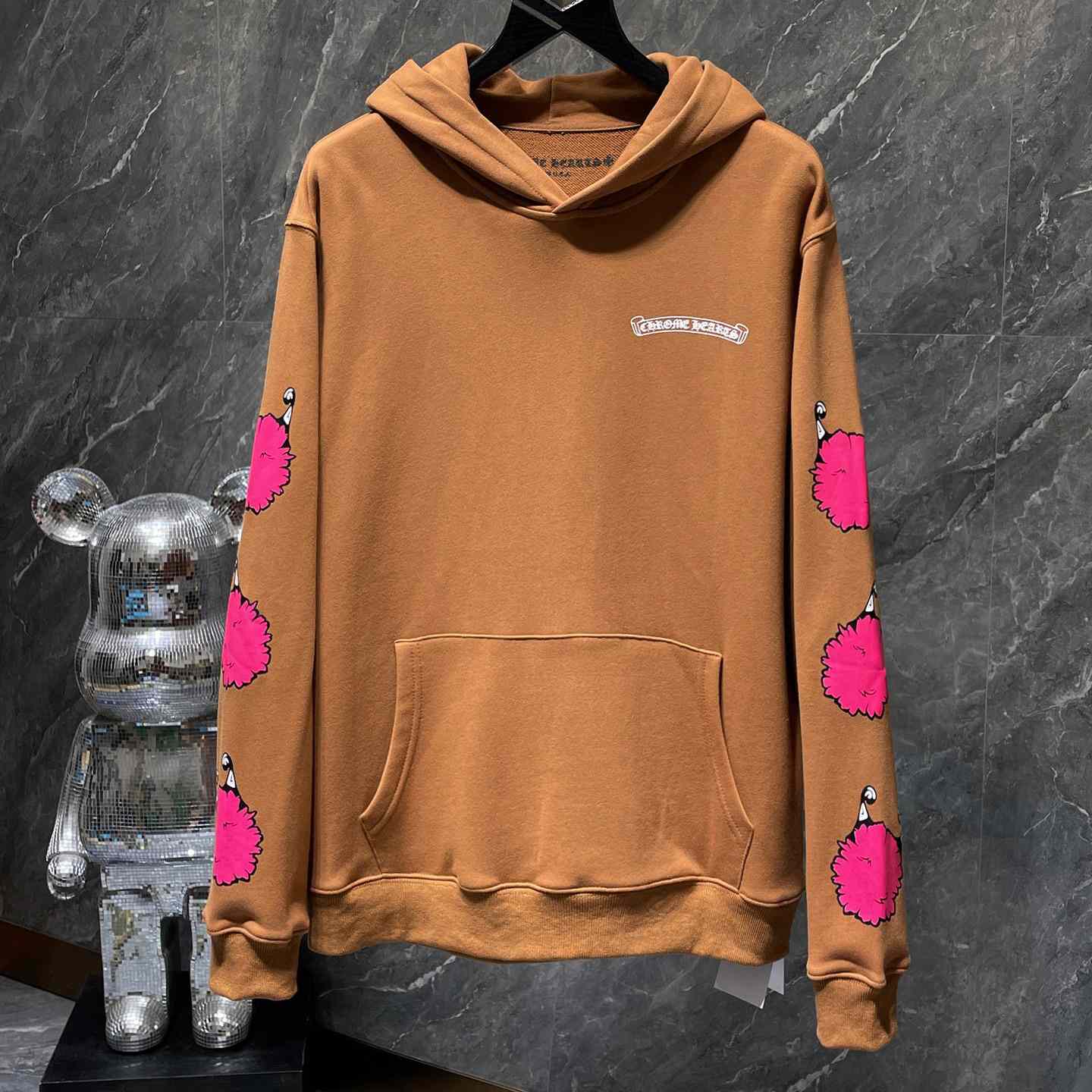 Chrome Hearts x Matty Boy Brown & Pink 'Structure' Hoodie - EUR FASHION