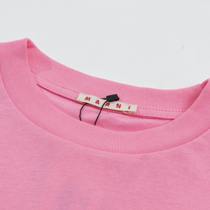 Marni Cotton T-Shirt With Logo - EUR FASHION