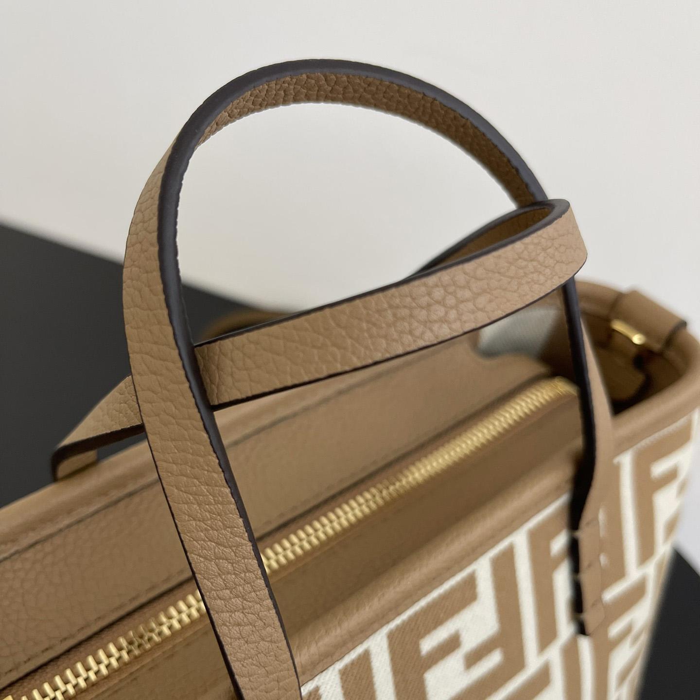 Fendi Mini Roll FF Beige Jacquard Mini Bag - EUR FASHION