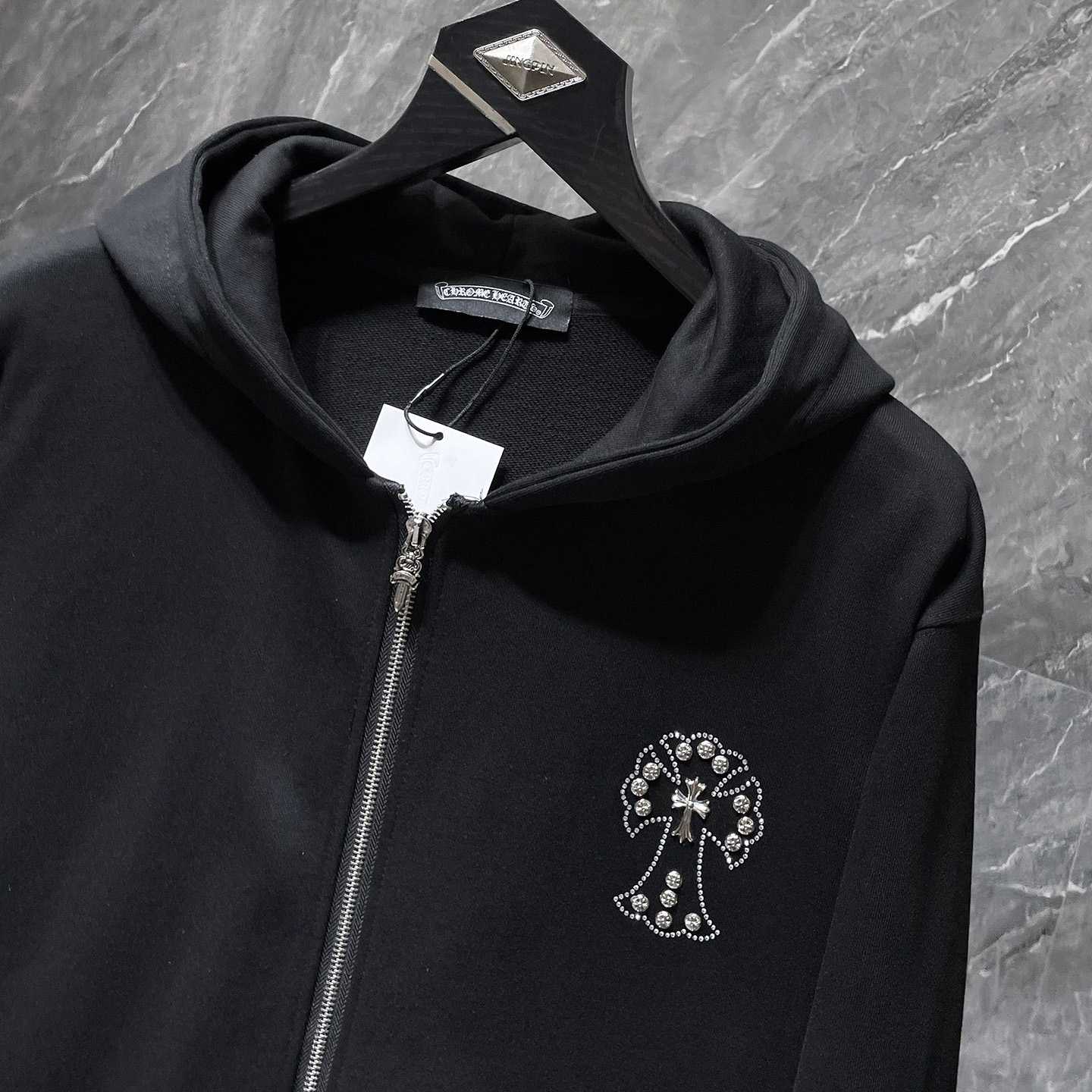 Chrome Hearts Zip Up Hoodie  - EUR FASHION