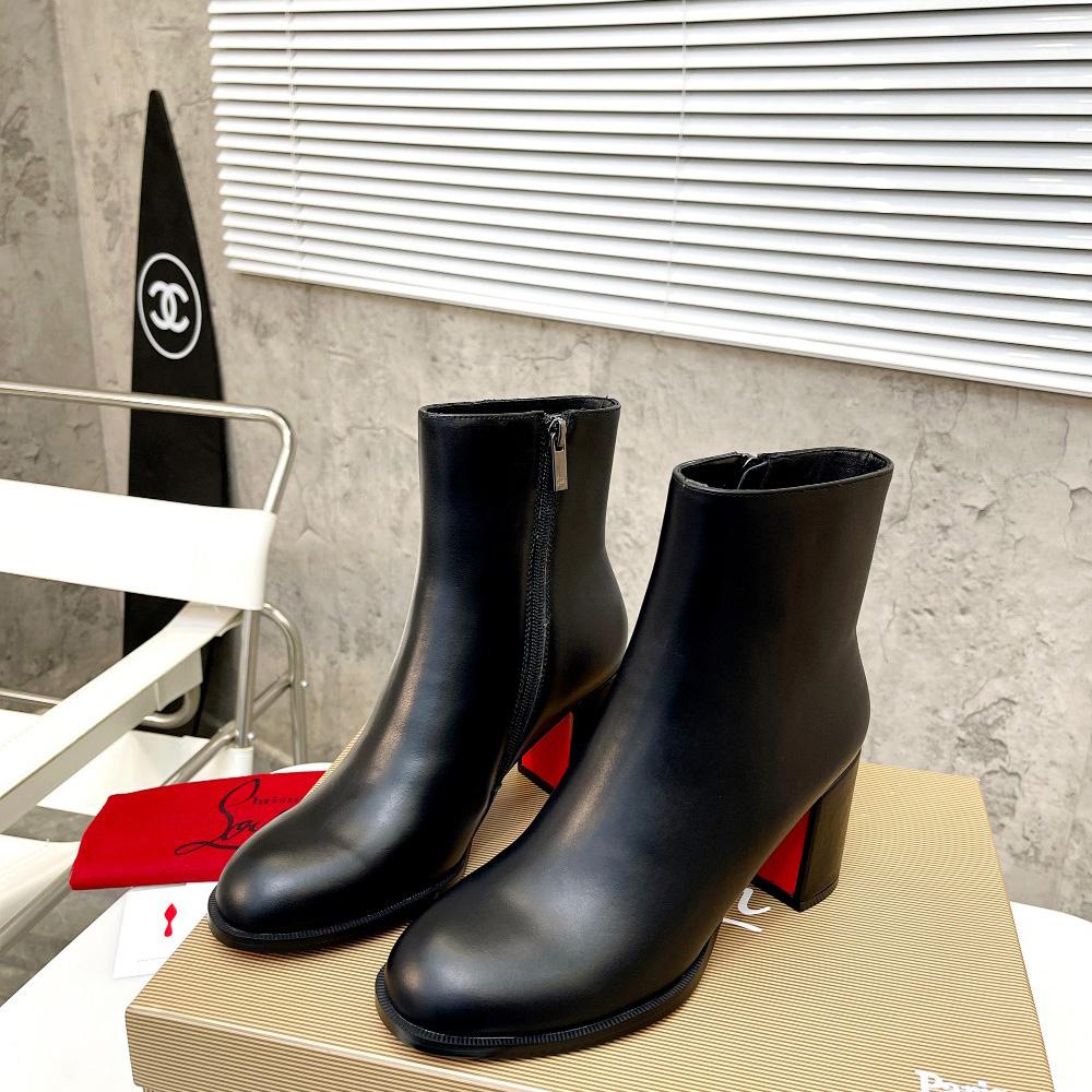 Christian Louboutin Adoxa Leather Ankle Boots - EUR FASHION