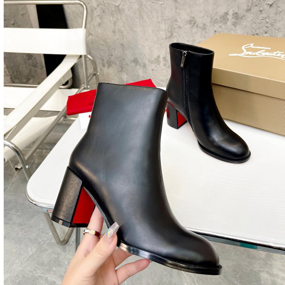 Christian Louboutin Adoxa Leather Ankle Boots - EUR FASHION
