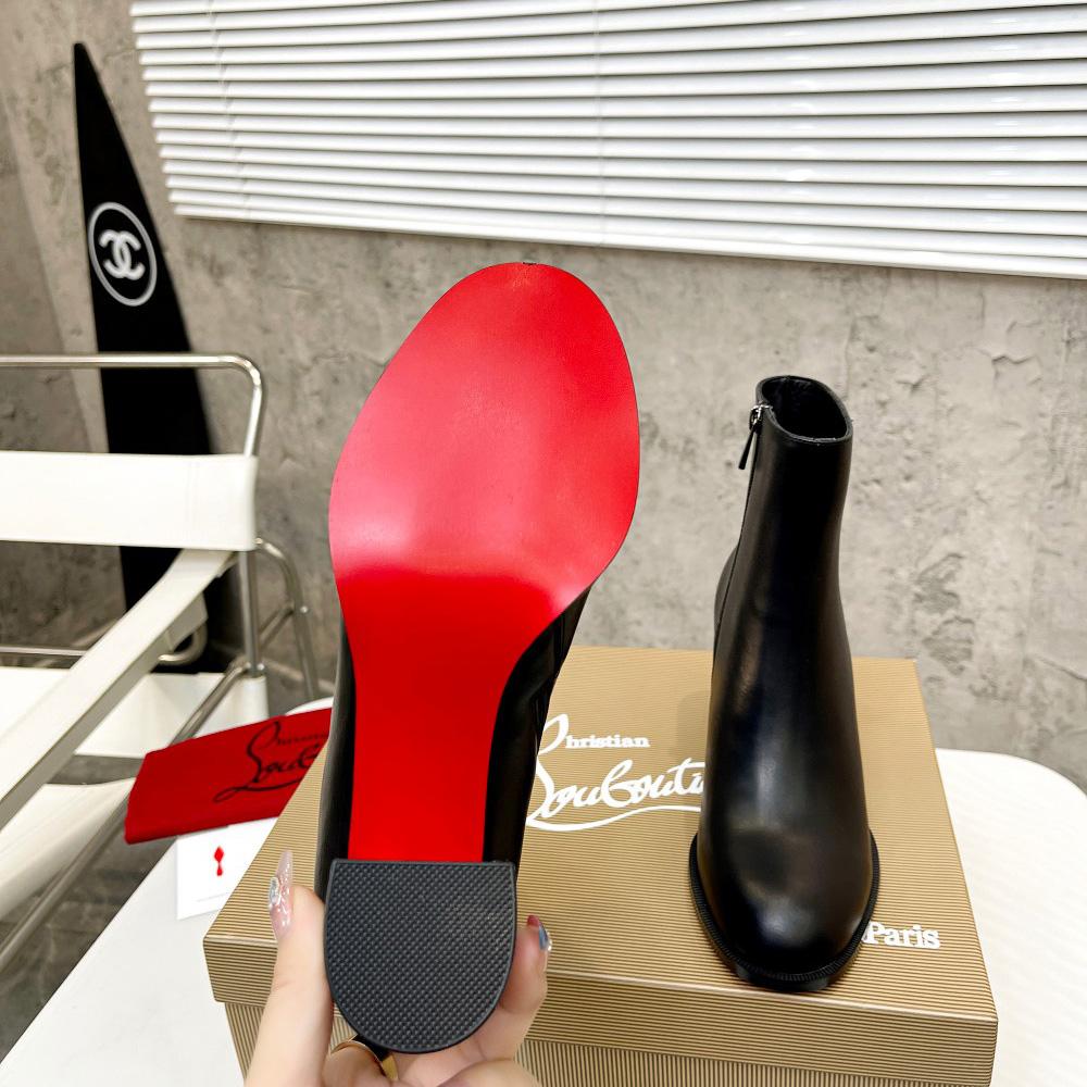 Christian Louboutin Adoxa Leather Ankle Boots - EUR FASHION